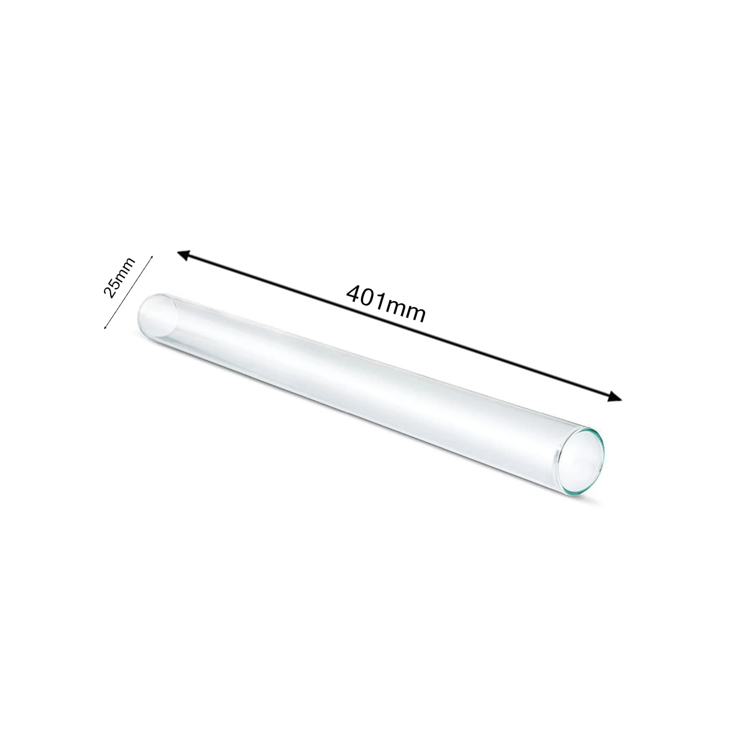 بسته 2 عددی تجهیزات پزشکی King Mariot | لوله احتراق شیشه ای | قطر 25 میلی متر | شیشه بوروسیلیکات 3.3 | دیواره سبک | طول 400 میلی متر | ایده آل برای آزمایشات آموزش شیمی زیست شناسی آزمایشگاهی