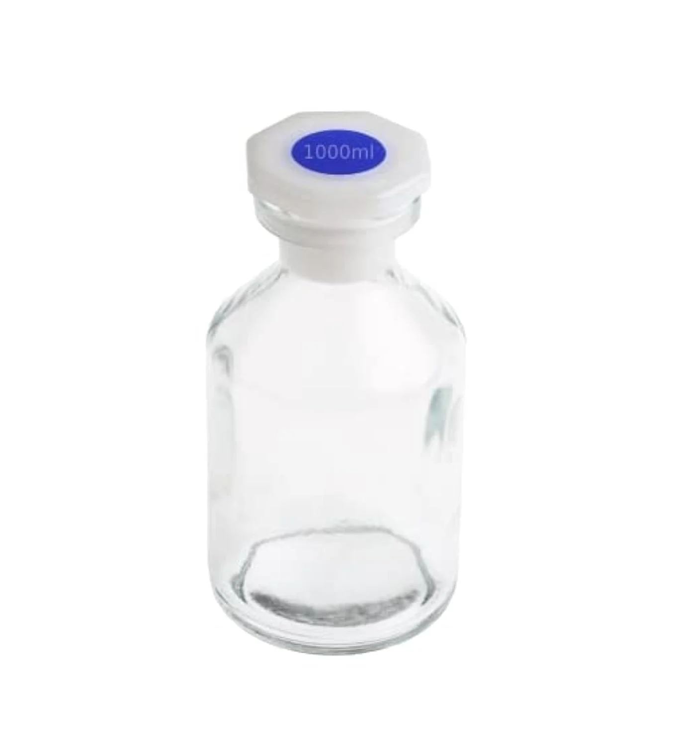 بطری آزمایشگاهی سنگین King Mariot Medical Equipments، ظرفیت 1000 میلی لیتر، شیشه بوروسیلیکات 3.3 درجه بالا، بطری نگهداری ظروف شیشه ای برای آزمایشگاه زیست شناسی شیمی