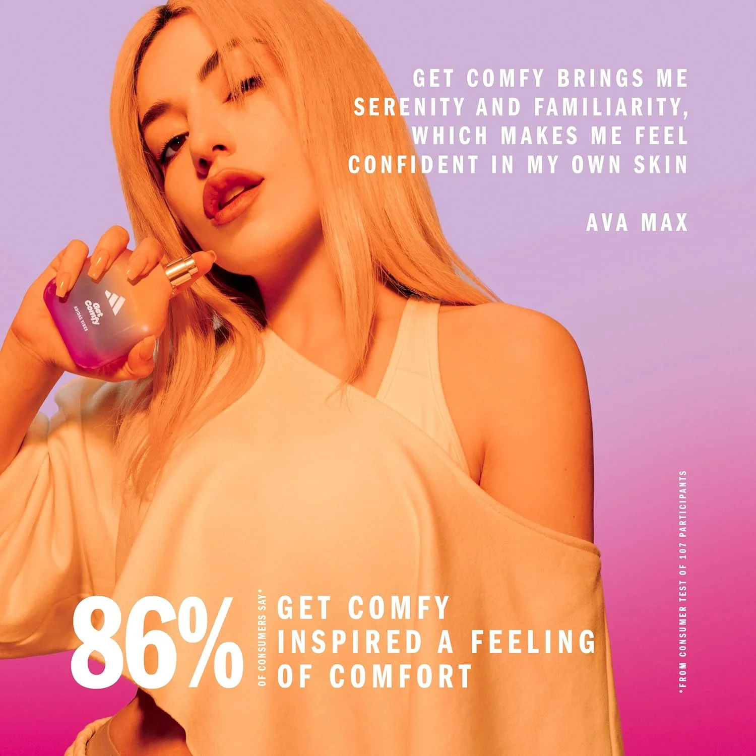 ادکلن آدیداس Vibes Get Comfy، مناسب برای همه، آرامش بخش و دلپذیر، ماندگاری طولانی، وانیل و نارنگی 100 میلی لیتر (3.3 اونس) ادکلن آدیداس Vibes Get Comfy، مناسب برای همه، آرامش بخش و دلپذیر، ماندگاری طولانی، وانیل و نارنگی 100 میلی لیتر (3.3 اونس)