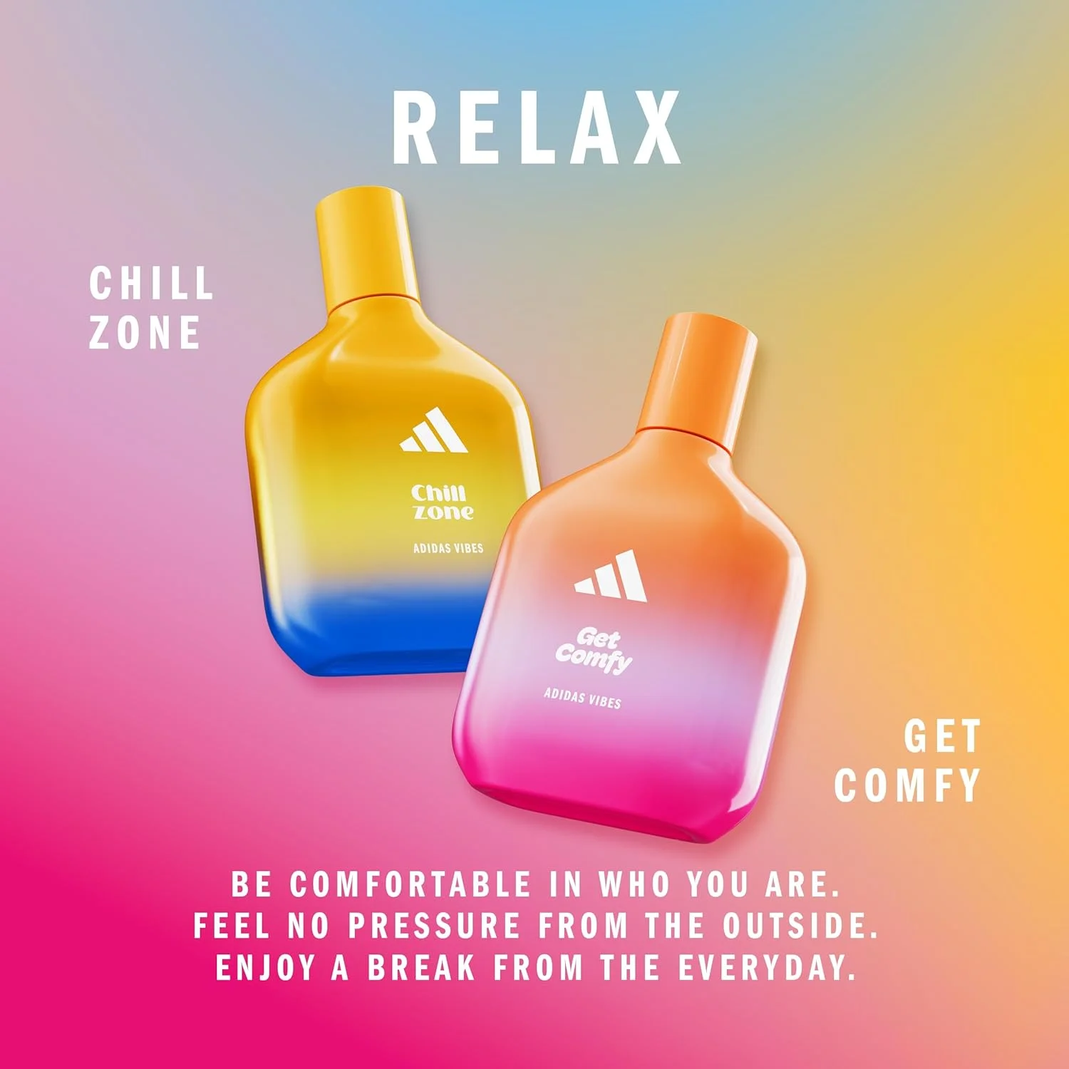 ادکلن آدیداس Vibes Get Comfy، مناسب برای همه، آرامش بخش و دلپذیر، ماندگاری طولانی، وانیل و نارنگی 100 میلی لیتر (3.3 اونس) ادکلن آدیداس Vibes Get Comfy، مناسب برای همه، آرامش بخش و دلپذیر، ماندگاری طولانی، وانیل و نارنگی 100 میلی لیتر (3.3 اونس)