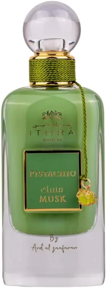 عطر ادو پرفیوم پسته ای Ard Al Zaffran Ithra Dubai Musk Collection برای زنانه و مردانه 100 میلی لیتر