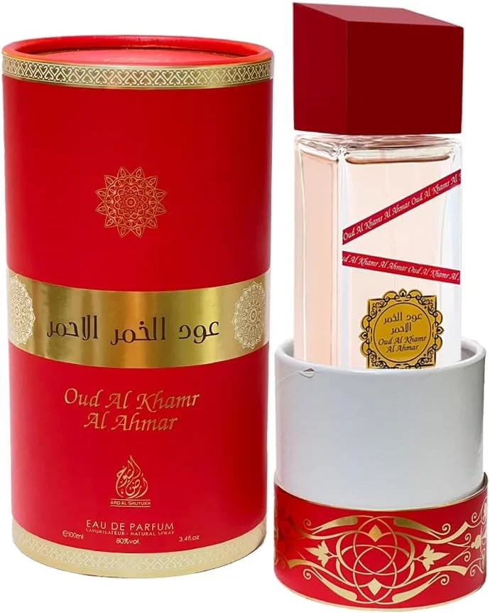 عطر ادو پرفیوم унисекс ARD EL SHUYUKH Oud Al Khamr Al Ahmar 100ml – رایحه جذاب میوه ای و گلی با نت های فلفل صورتی، اسطوخودوس و چوب صندل