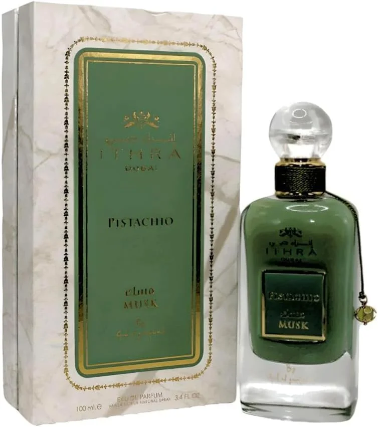عطر ادو پرفیوم پسته ای Ard Al Zaffran Ithra Dubai Musk Collection برای زنانه و مردانه 100 میلی لیتر عطر ادو پرفیوم پسته ای Ard Al Zaffran Ithra Dubai Musk Collection برای زنانه و مردانه 100 میلی لیتر