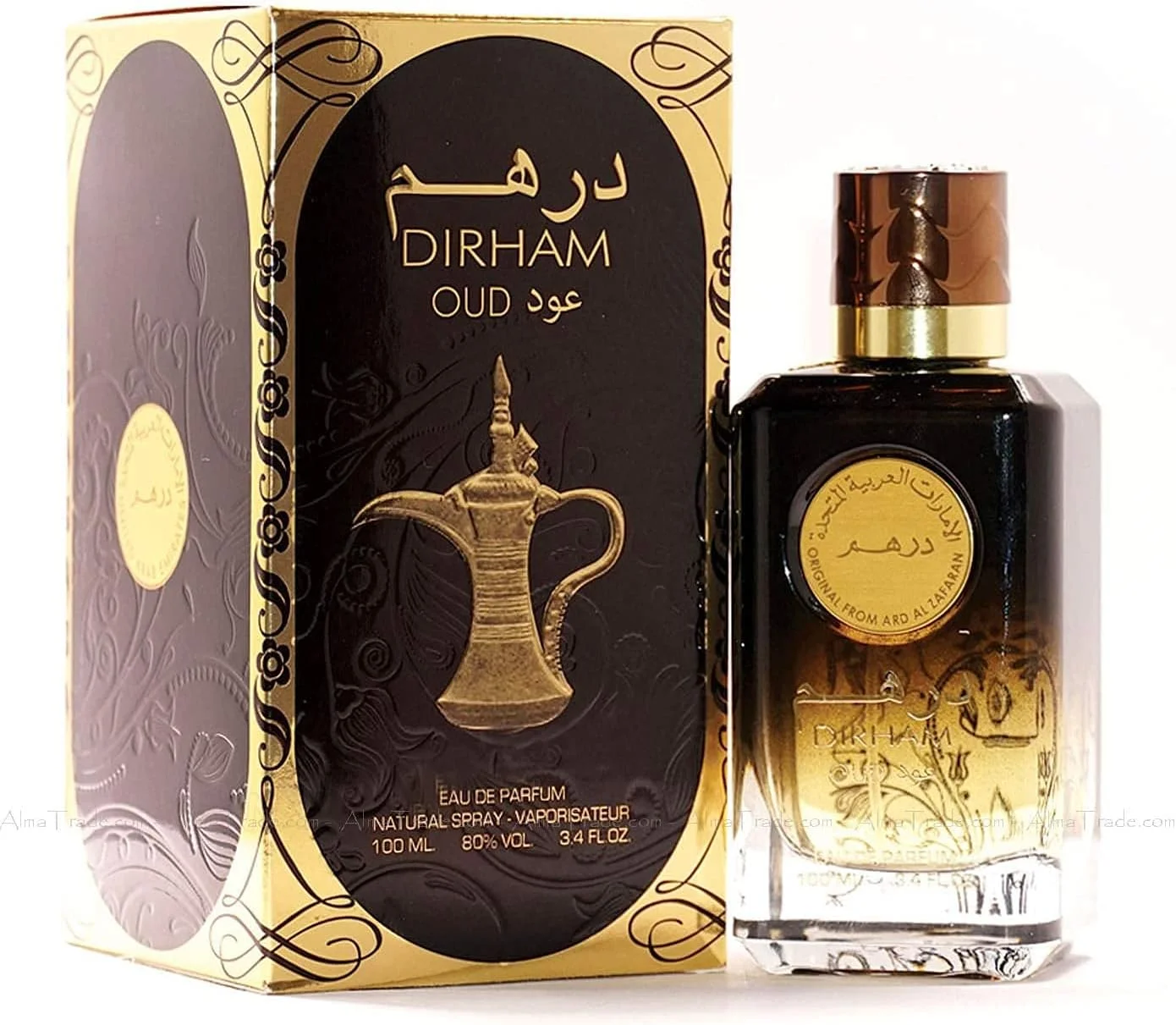 عطر ادو پرفیوم унисекс درهم عود ارض الزعفران، 100 میلی لیتر