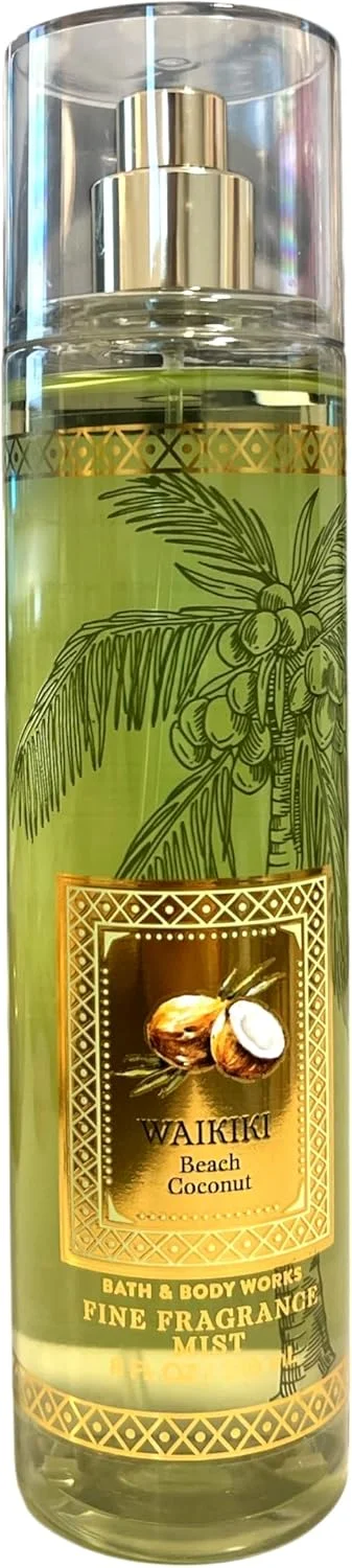 بادی اسپلش زنانه Bath & Body Works مدل Waikiki Beach Coconut از کالکشن Signature حجم 236 میل (رایحه نارگیل ساحل وایکیکی)