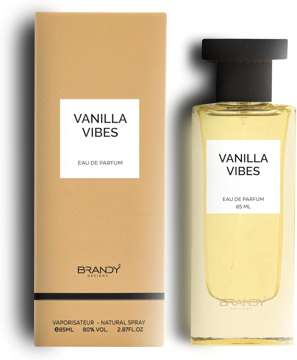 ادو پرفیوم VANILLA VIBES از Brandy Designs - 85 میلی لیتر رایحه ماندگار - مناسب برای مناسبت های خاص