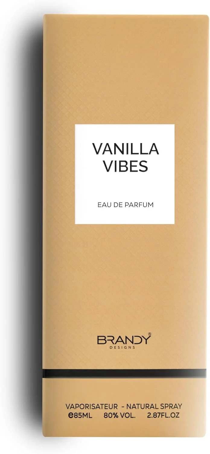 ادو پرفیوم VANILLA VIBES از Brandy Designs - 85 میلی لیتر رایحه ماندگار - مناسب برای مناسبت های خاص