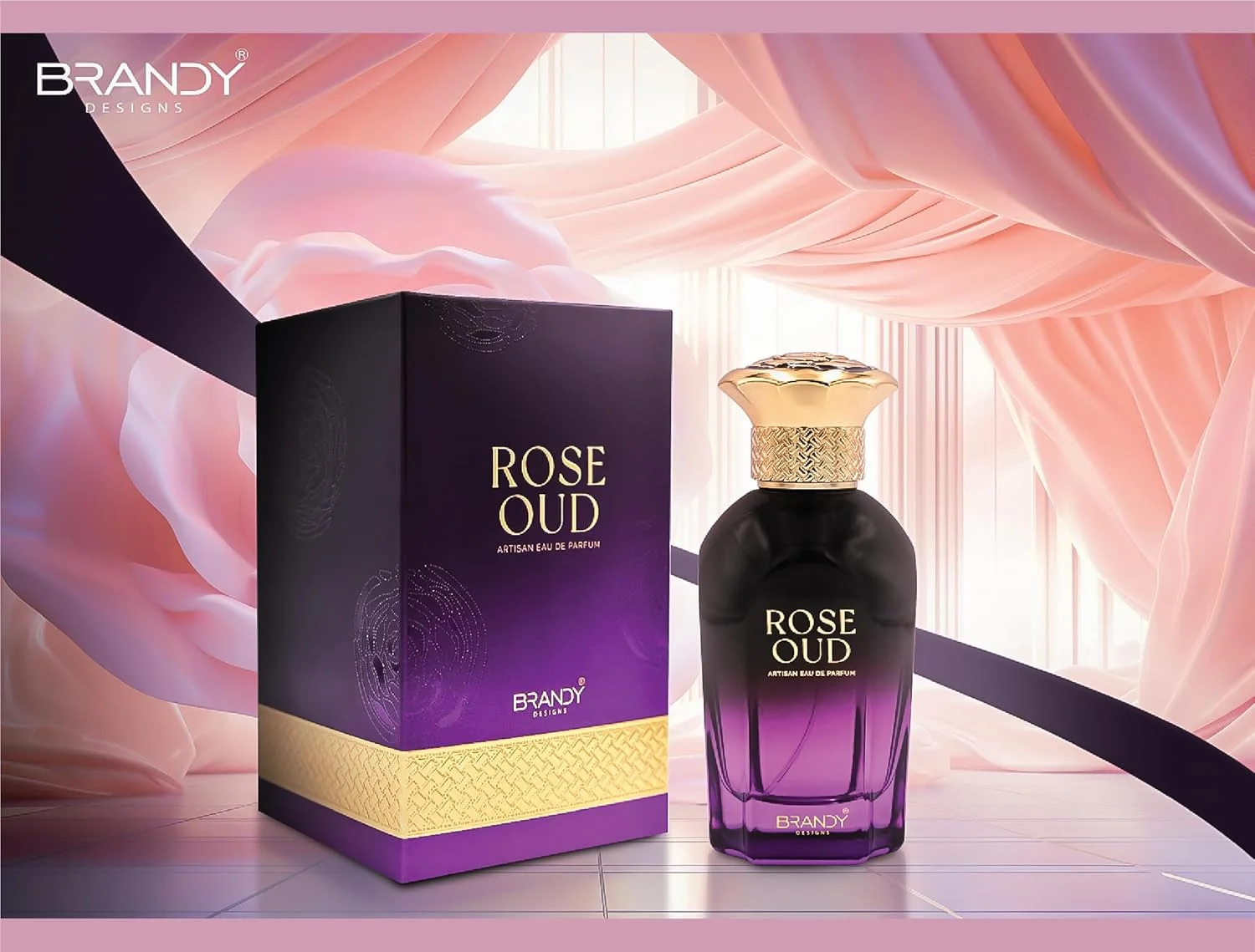 ادکلن/پرفیوم رز عود Brandy Designs - 100 میلی لیتر، عالی برای مناسبت های خاص