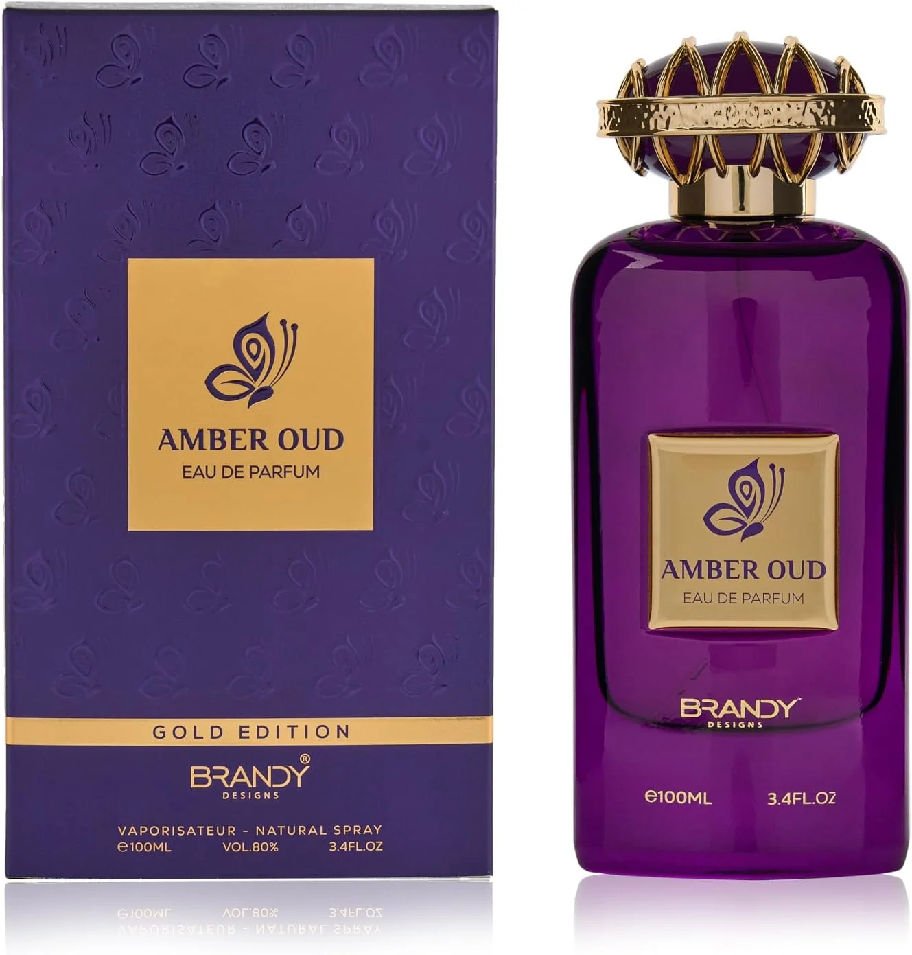 برندی دیزاینز ادو پرفیوم Amber Oud 100 میلی لیتر - عطر لوکس برای مردان و زنان