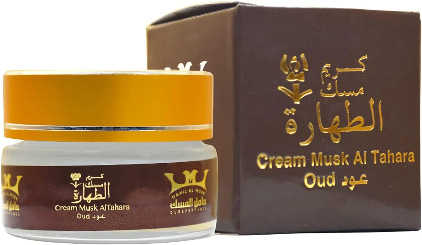 کرم مشک الطهاره عود عربی سعودی حمیل المسک عطر المسک الطهاره عطر زنانه مخمریه (0.70 اونس / 20 گرم) (کریم مسک الطهارة عود)