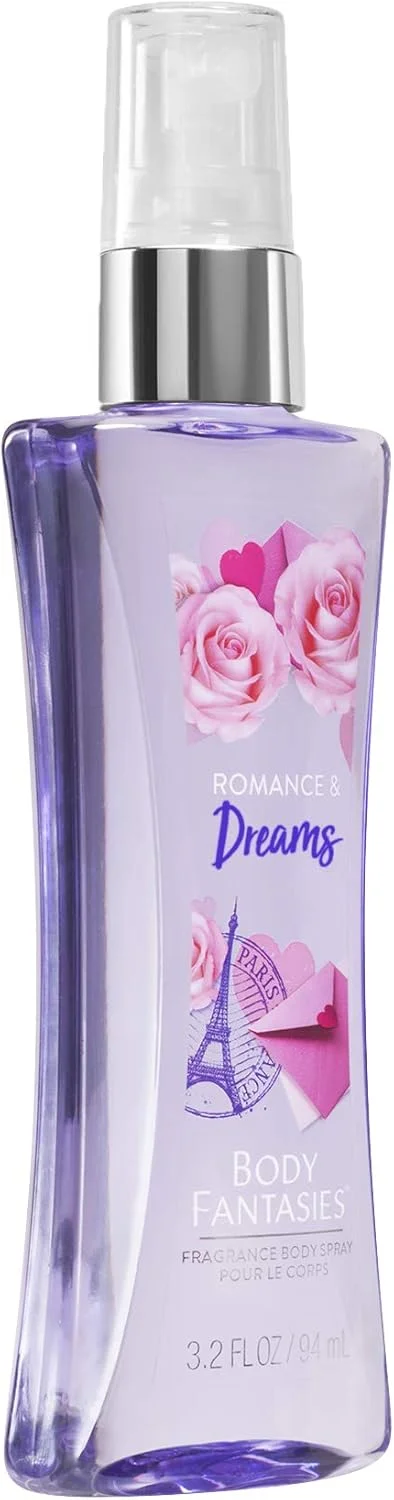 بادی فانتزیز سیگنیچر، بادی میست معطر برای دختران و زنان، مدل Romance & Dreams | اسپری بدن و عطر ماندگار برای زنان | ساخت آمریکا | بسته 1 عدد 236 میلی لیتری و 1 عدد 94 میلی لیتری بادی فانتزیز سیگنیچر، بادی میست معطر برای دختران و زنان، مدل Romance & Dreams | اسپری بدن و عطر ماندگار برای زنان | ساخت آمریکا | بسته 1 عدد 236 میلی لیتری و 1 عدد 94 میلی لیتری