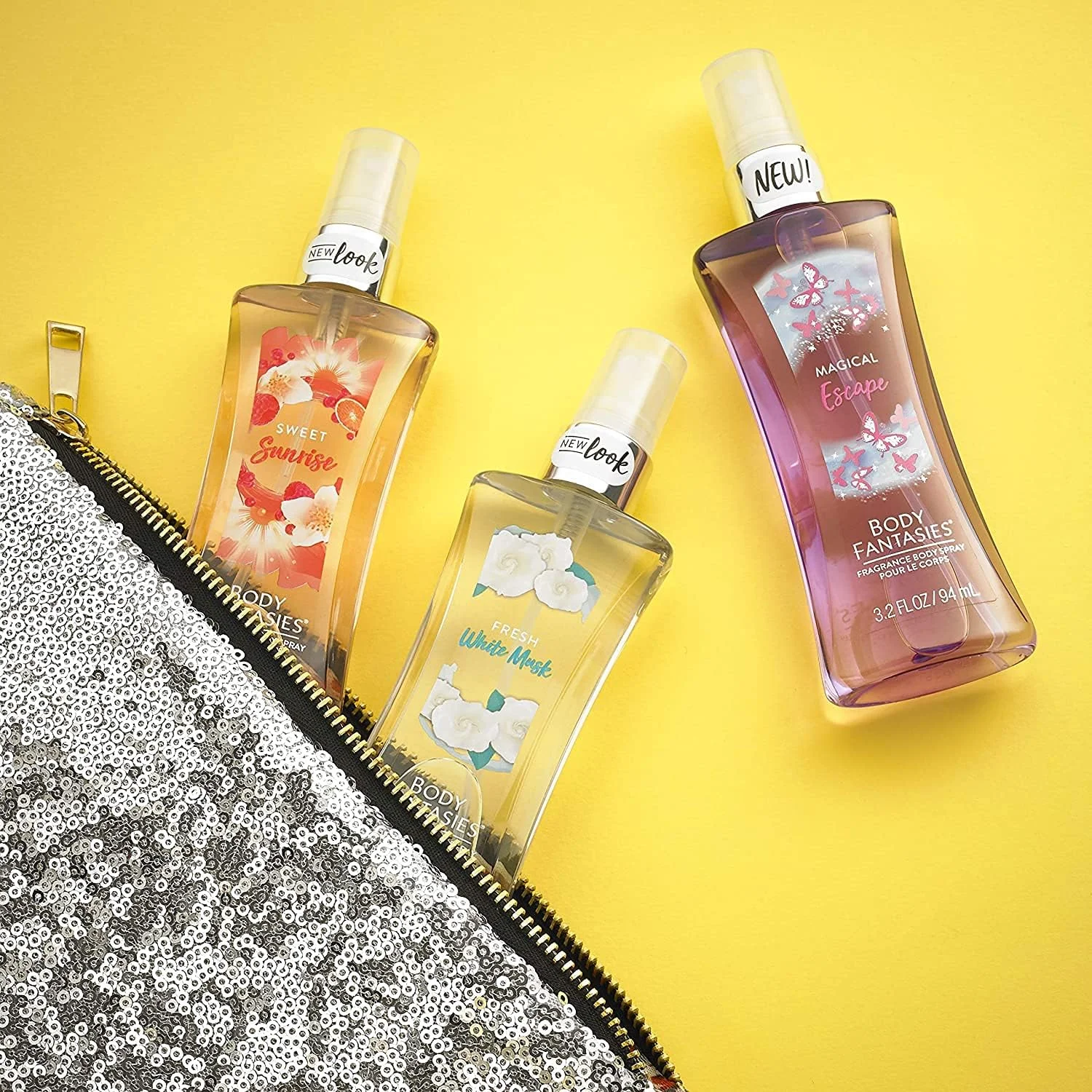 بادی فانتزیز، عطر اسپری بدن زنانه و دخترانه، سوییت سانرایز فانتزی بادی فانتزیز، عطر اسپری بدن زنانه و دخترانه، سوییت سانرایز فانتزی