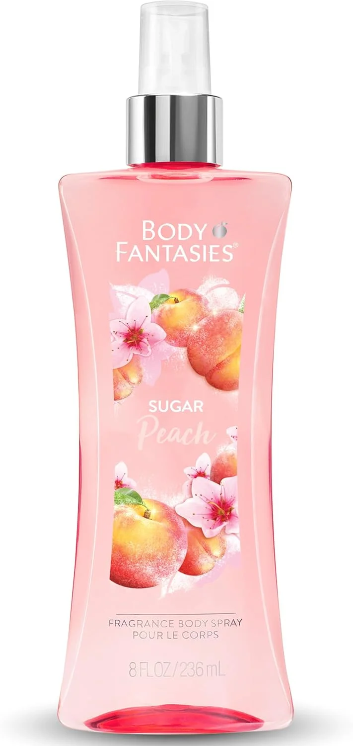 اسپری بدن زنانه Body Fantasies با رایحه شکر و هلو 236 میلی لیتر