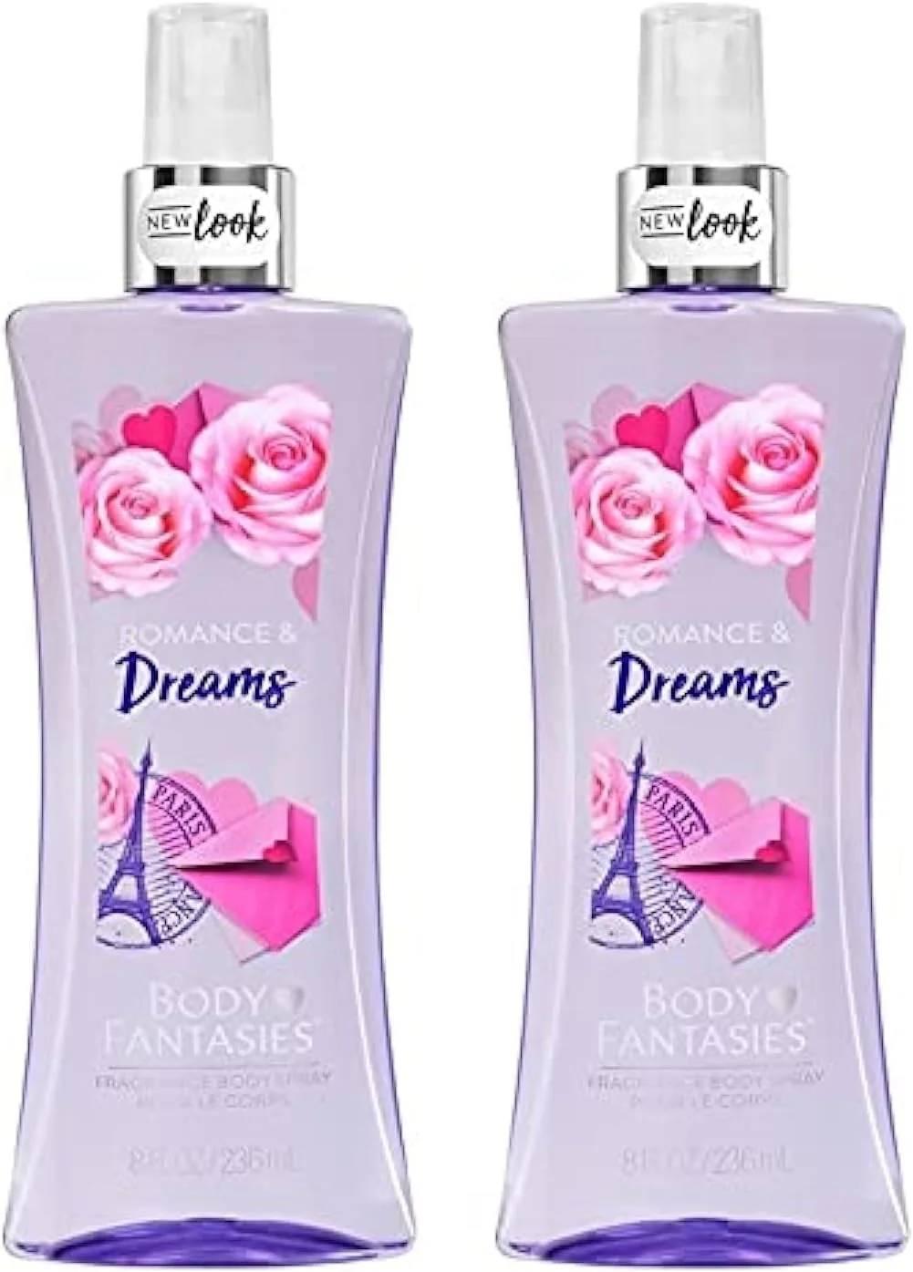 بادی فانتزیز سیگنچر، بادی میست معطر برای دختران و زنان، مدل Romance & Dreams، 2 عدد 236 میلی لیتر | اسپری بدن و عطر ماندگار برای زنان | بدون گاز