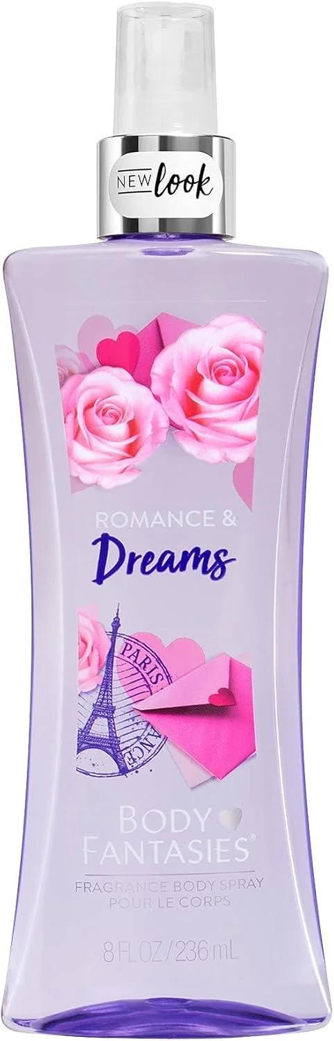 بادی فانتزیز سیگنچر، بادی میست معطر برای دختران و زنان، مدل Romance & Dreams، 2 عدد 236 میلی لیتر | اسپری بدن و عطر ماندگار برای زنان | بدون گاز