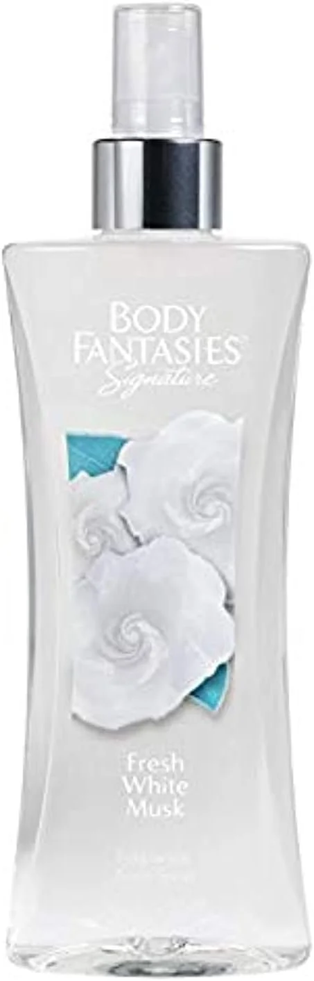 اسپری خوشبو کننده بدن زنانه بادی فانتاسیز مدل Fresh White Musk Fantasy، 236 میلی لیتر