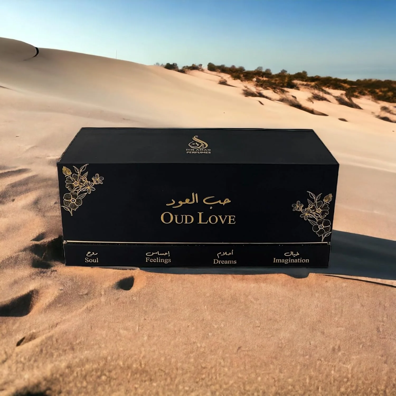 عطرهای بین امان - عود لاو - ادو پرفیوم 4x50 میلی لیتر - مجموعه 4 عطر متنوع عود - برای مردان و زنان