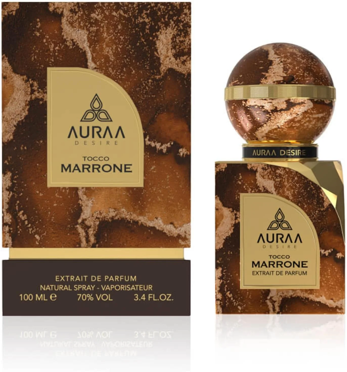 عطر اکستریت د پرفیوم مردانه و زنانه Auraa Desire Tocco Marrone (۱۰۰ میلی لیتر)