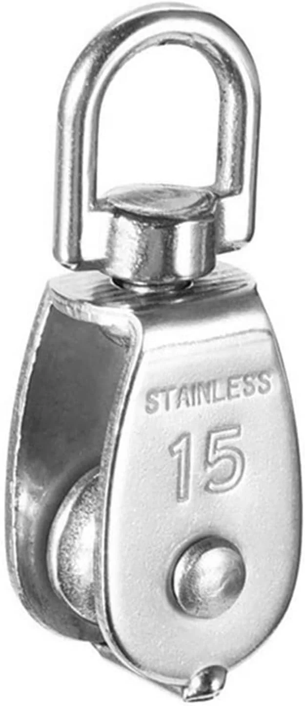 قرقره استیل SEMONE، قرقره تک چرخ گردان، قرقره طناب بالابر، ابزار چرخ بالابر بلبرینگ چرخان 360 درجه قرقره استیل SEMONE، قرقره تک چرخ گردان، قرقره طناب بالابر، ابزار چرخ بالابر بلبرینگ چرخان 360 درجه