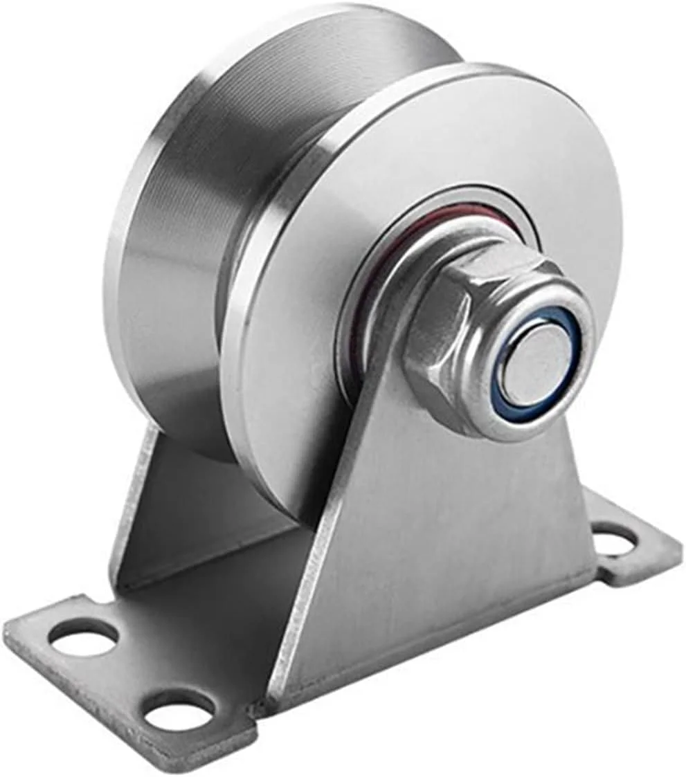 قرقره سه پایه استیل SEMONE، قرقره بالابر سیم بکسل، چرخ آویز، لوازم جانبی سخت افزاری قرقره چرخ ریلی درب های کشویی خانگی (نوع 304-48U) قرقره سه پایه استیل SEMONE، قرقره بالابر سیم بکسل، چرخ آویز، لوازم جانبی سخت افزاری قرقره چرخ ریلی درب های کشویی خانگی (نوع 304-48U)