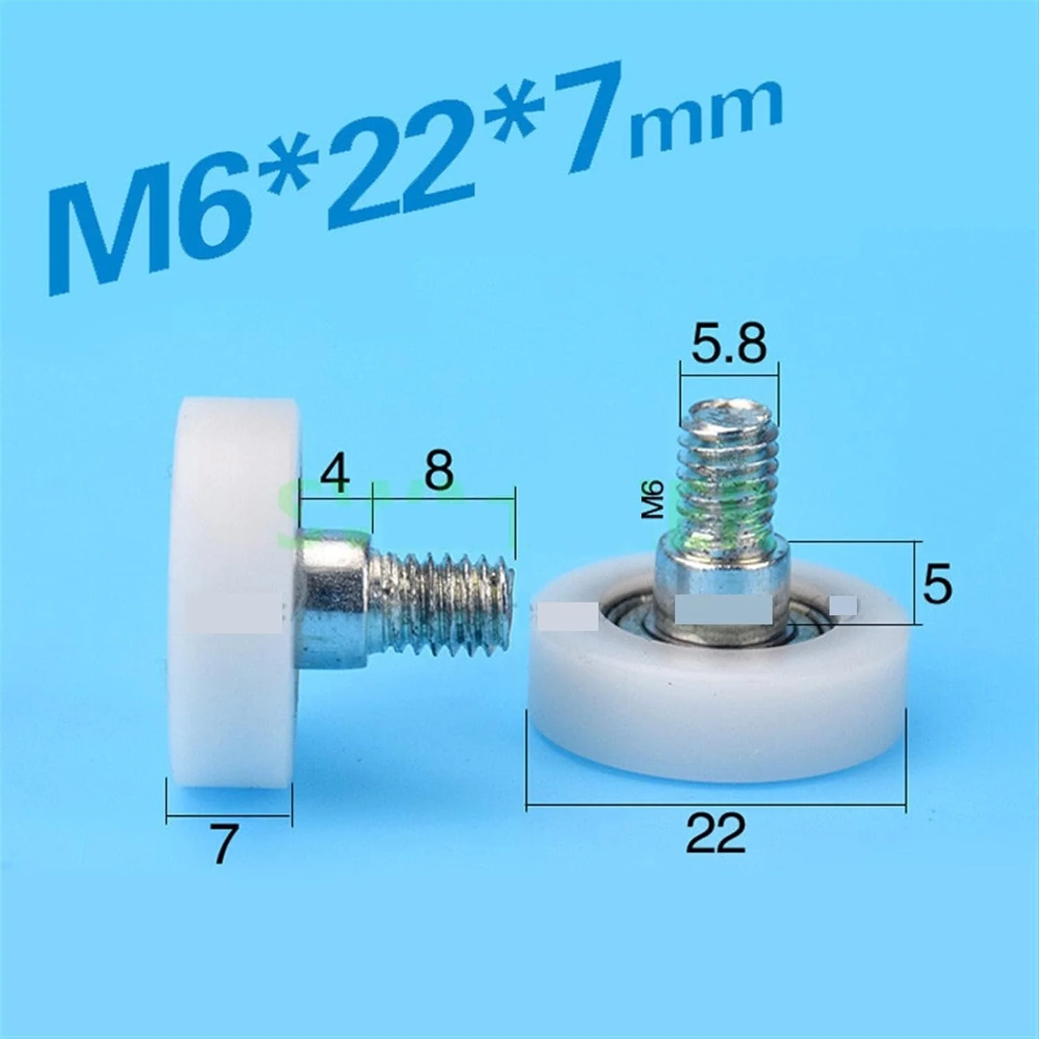 قرقره کشویی SEMONE، یخچال، پرینتر، صندوق پول، بسته تخت، قرقره پلاستیکی روکش دار با روکش لاستیکی، بلبرینگ