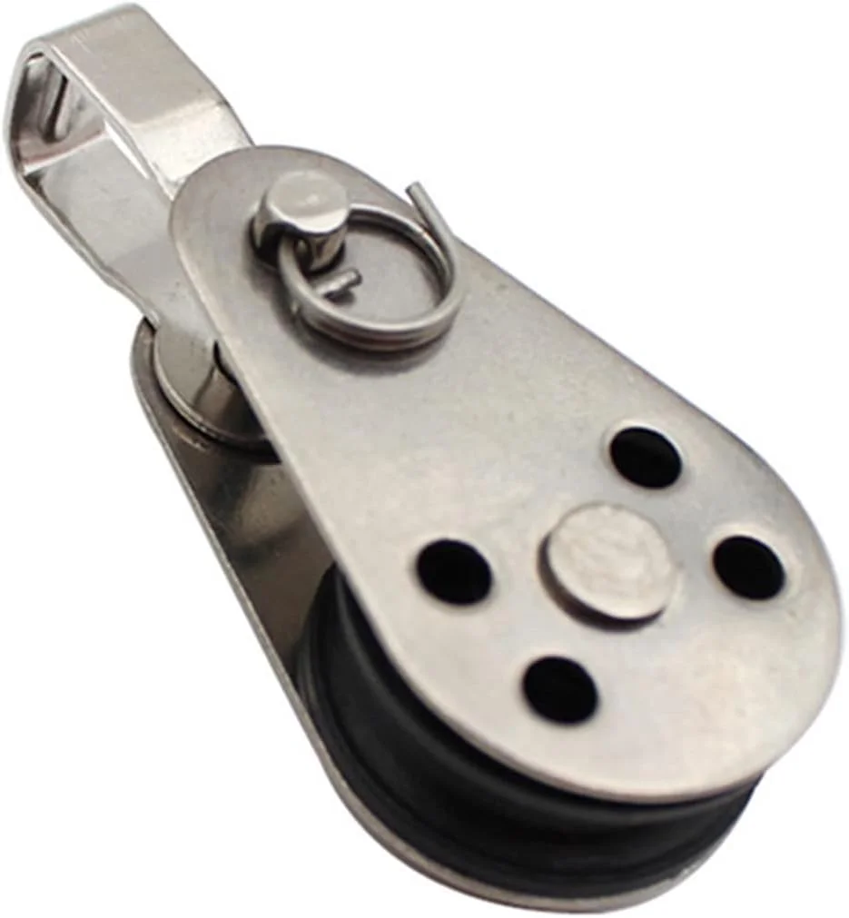 قرقره SEMONE 2 عددی استیل ضد زنگ، قرقره های بلبرینگ، قرقره تک چرخ گردان، مجموعه قرقره طناب بالابر، ابزار چرخ بالابر بلبرینگ