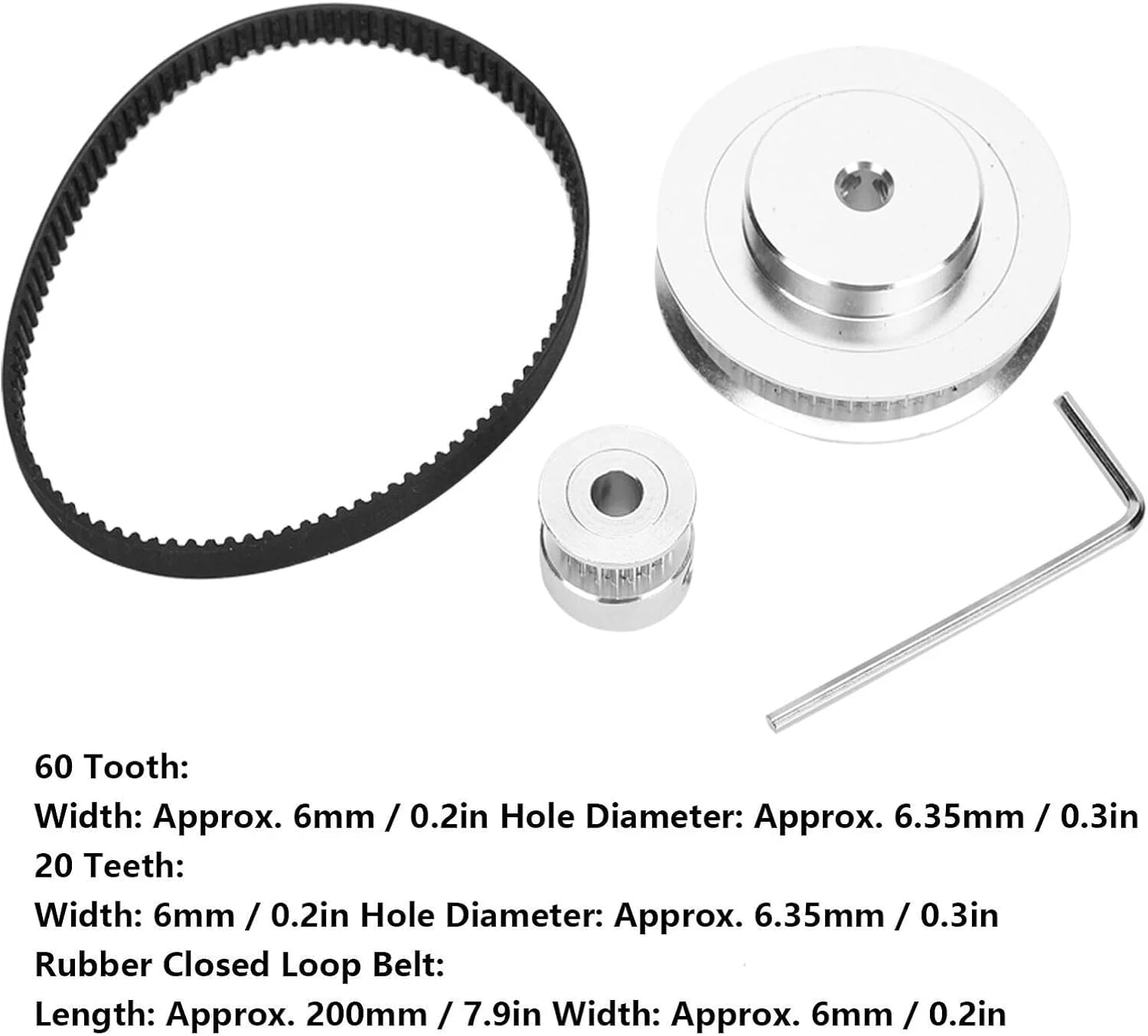 چرخ تسمه پولی SEMONE تسمه تایم پولی دندانه دار با دندانه و حلقه بسته