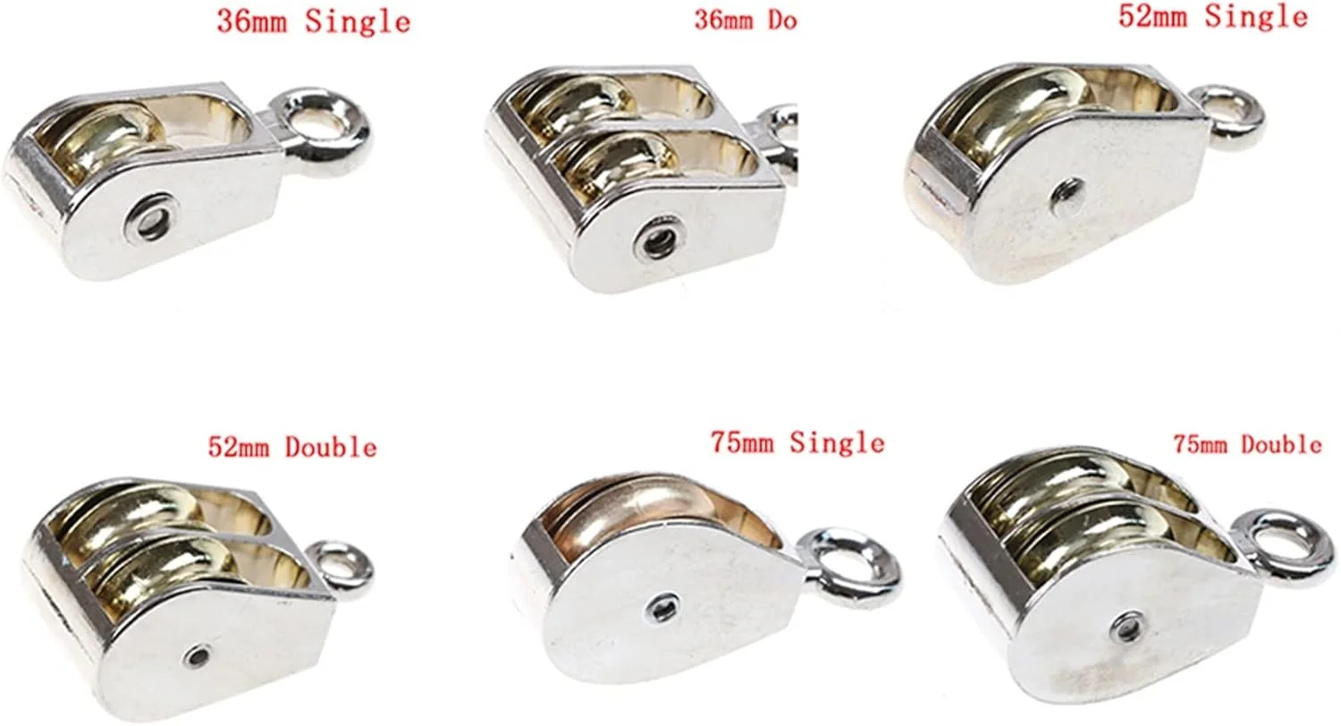 قرقره فلزی SEMONE، قرقره و چرخ بالابر، قرقره تکی/دوتایی مینی (قرقره تکی 36 میلی‌متری)