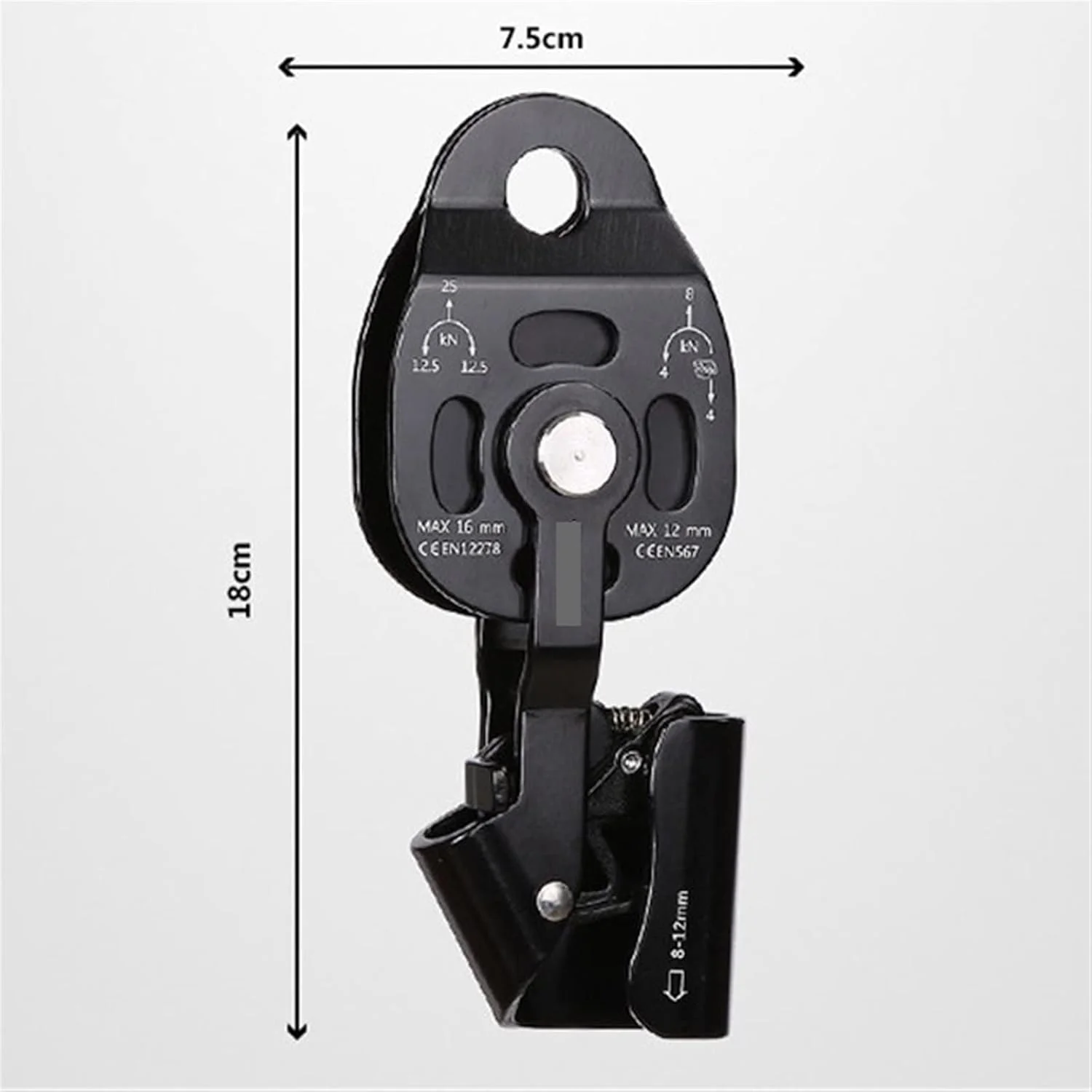 قرقره یک طرفه SEMONE، ابزار بالابر اجسام سنگین، دستگاه فوق سبک، صعود کننده، بالابر کششی، تجهیزات بالابر (رنگ مشکی) قرقره یک طرفه SEMONE، ابزار بالابر اجسام سنگین، دستگاه فوق سبک، صعود کننده، بالابر کششی، تجهیزات بالابر (رنگ مشکی)