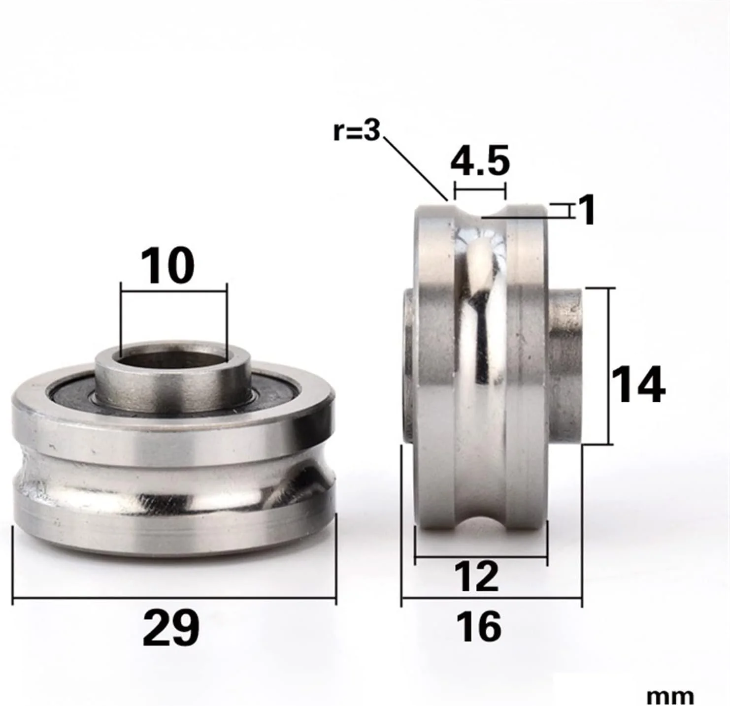 قرقره SEMONE تمام فولادی شیاردار، چرخ شیاردار، دستگاه گلدوزی/استریپر، غلتک قرقره بلبرینگ، ضد زنگ