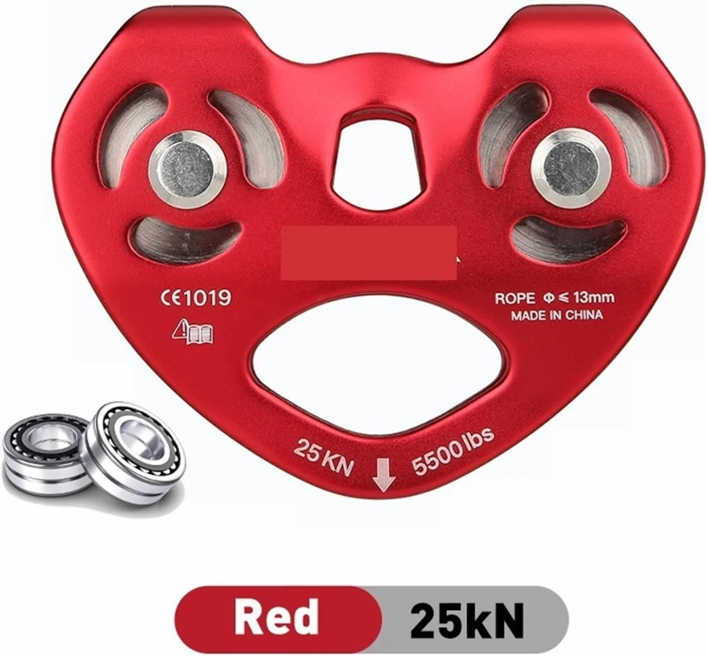 قرقره سنگ نوردی SEMONE، قرقره دو چرخ متقاطع بیرونی، قرقره دوتایی آلومینیومی با بلبرینگ