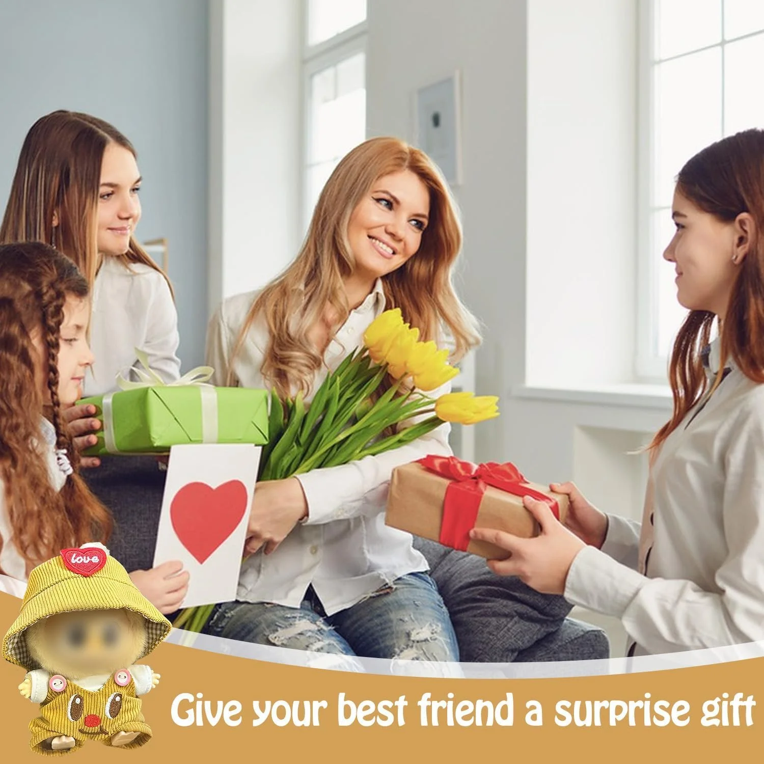 ست لباس مینی بافتنی قلاب بافی KASTWAVE برای عروسک لابوبو 17 سانتی متری، کلاه، تی شرت و سرهمی دست ساز، لوازم جانبی نخ نرم و بادوام برای کلکسیونرهای لابوبو (عروسک شامل نمی شود) ست لباس مینی بافتنی قلاب بافی KASTWAVE برای عروسک لابوبو 17 سانتی متری، کلاه، تی شرت و سرهمی دست ساز، لوازم جانبی نخ نرم و بادوام برای کلکسیونرهای لابوبو (عروسک شامل نمی شود)