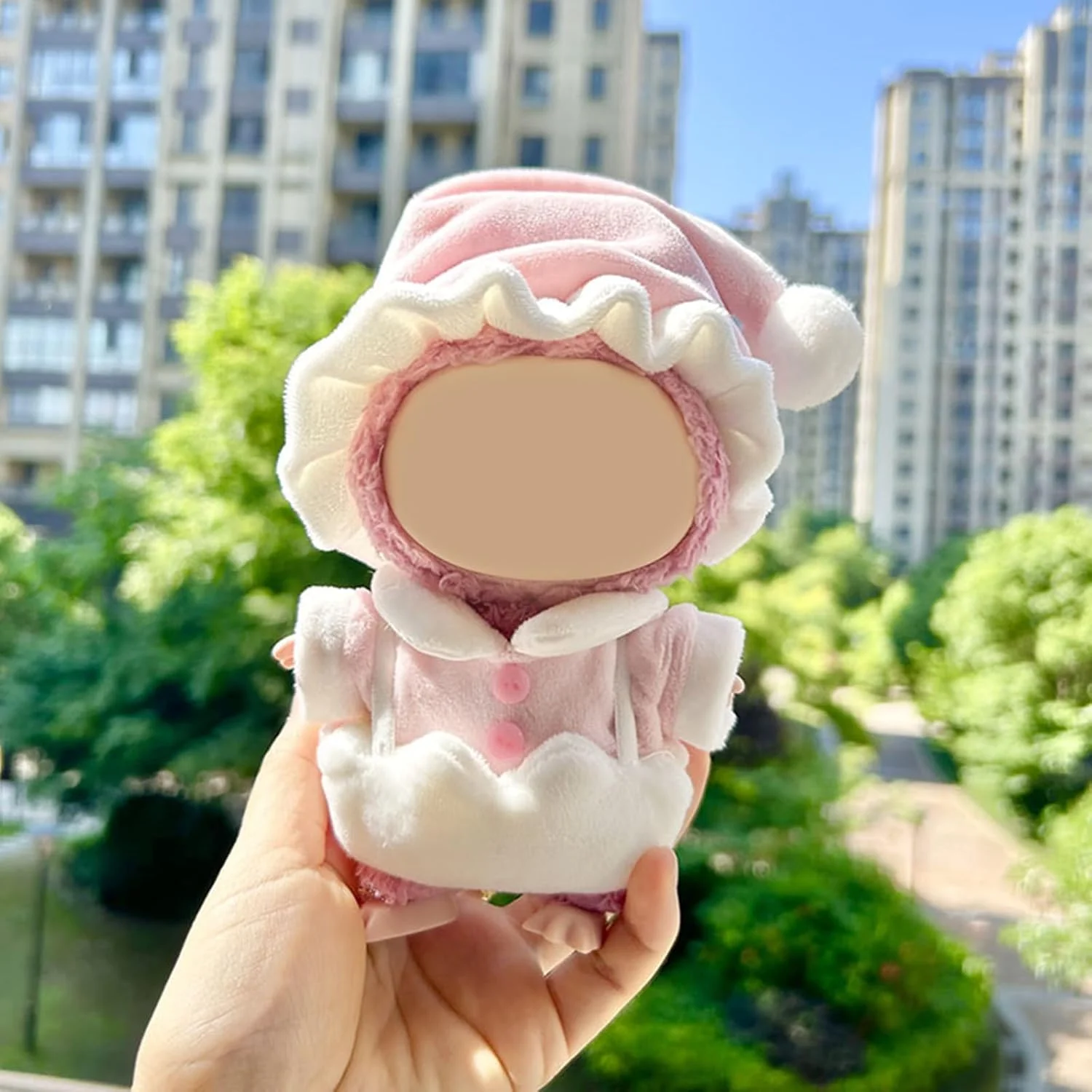 ست لباس و پوشاک عروسک 17 سانتی متری، کلاه صورتی + تاپ صورتی + شلوار سفید، لباس های مد روز با لوازم جانبی، برای لباس عروسک لابوبو (عروسک شامل نمی شود) ست لباس و پوشاک عروسک 17 سانتی متری، کلاه صورتی + تاپ صورتی + شلوار سفید، لباس های مد روز با لوازم جانبی، برای لباس عروسک لابوبو (عروسک شامل نمی شود)