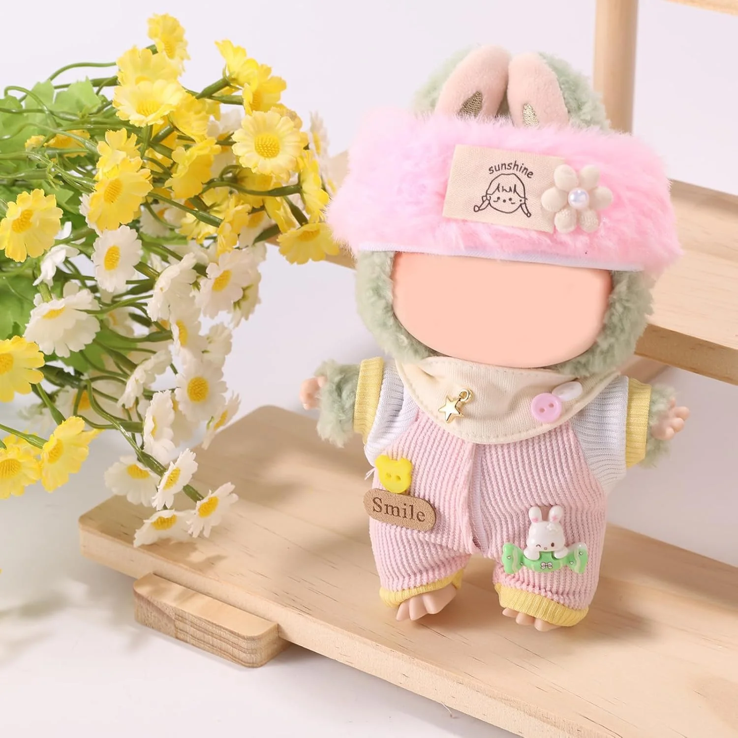 ست لباس 3 تکه KASTWAVE برای عروسک لابوبو، شامل جامپسوت، هدبند و شال گردن، لباس سبک شکر زیبا برای عروسک های 17 سانتی متری، لوازم جانبی لباس پوشیدن شایان ستایش ست لباس 3 تکه KASTWAVE برای عروسک لابوبو، شامل جامپسوت، هدبند و شال گردن، لباس سبک شکر زیبا برای عروسک های 17 سانتی متری، لوازم جانبی لباس پوشیدن شایان ستایش