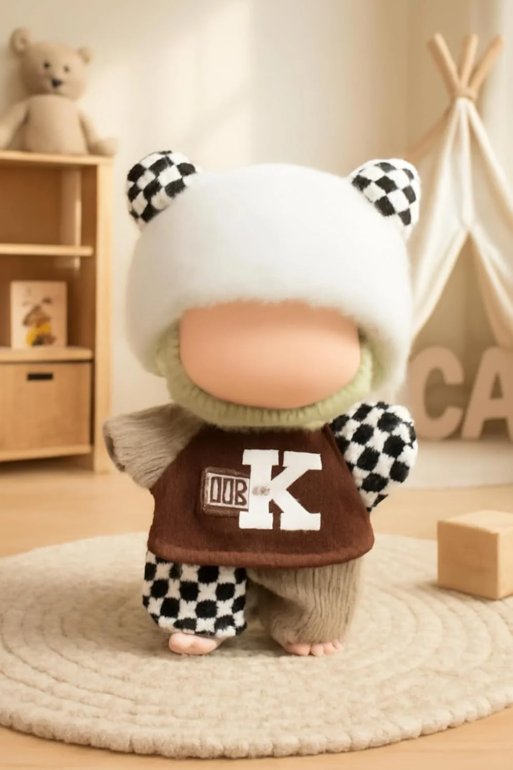 ست لباس بافتنی KASTWAVE برای عروسک لابوبو 17 سانتی متری، شامل کلاه، تاپ و سرهمی دست ساز 3 تکه، لوازم جانبی لباس عروسک با نخ نرم برای کلکسیونرها (عروسک شامل نمی شود) ست لباس بافتنی KASTWAVE برای عروسک لابوبو 17 سانتی متری، شامل کلاه، تاپ و سرهمی دست ساز 3 تکه، لوازم جانبی لباس عروسک با نخ نرم برای کلکسیونرها (عروسک شامل نمی شود)