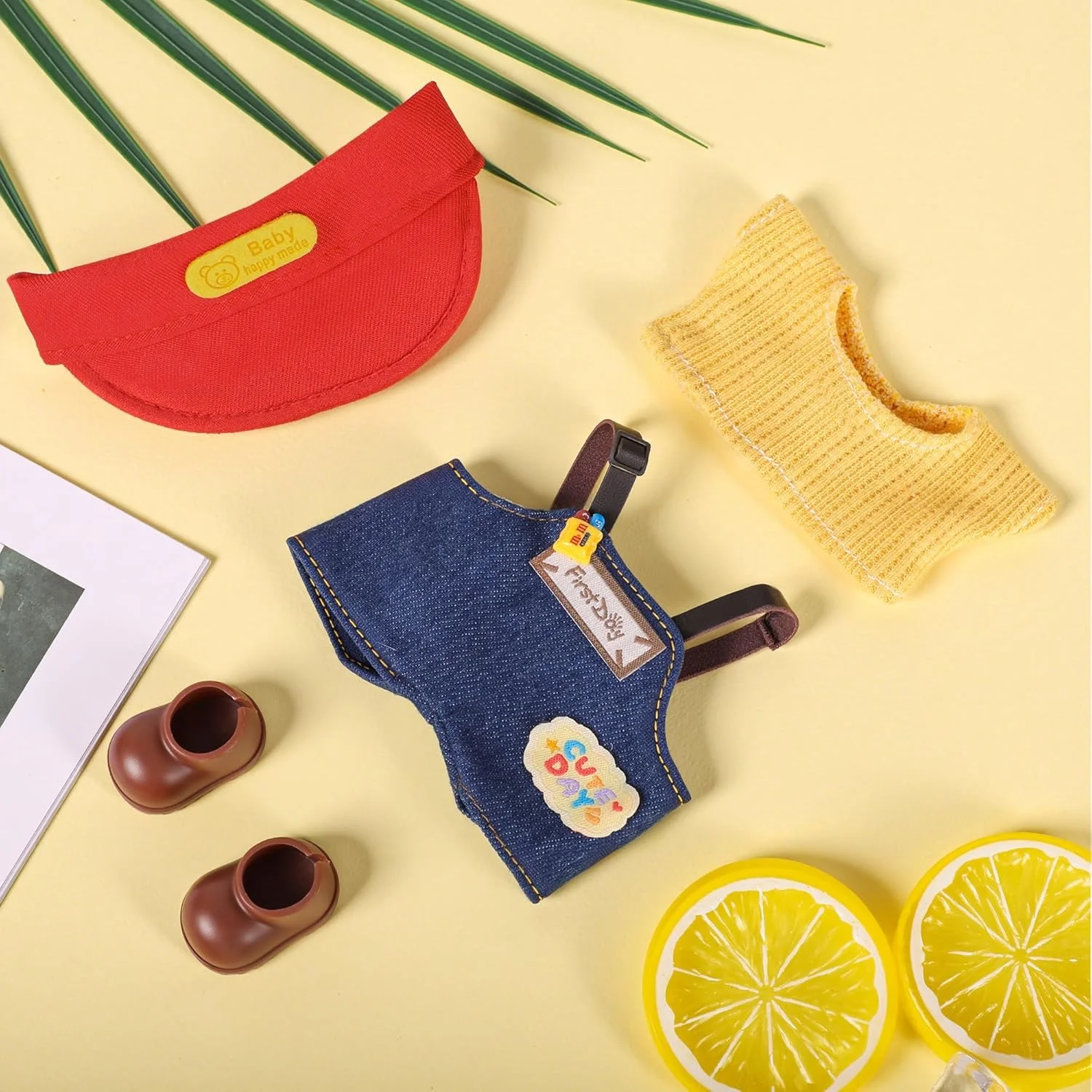 ست لباس 4 تکه KASTWAVE برای عروسک لابوبو، شامل کلاه، تی شرت، شلوار پیش بندی و کفش، لباس مد روز ممتاز برای عروسک های 17 سانتی متری، هدیه ای منحصر به فرد برای کلکسیونرها ست لباس 4 تکه KASTWAVE برای عروسک لابوبو، شامل کلاه، تی شرت، شلوار پیش بندی و کفش، لباس مد روز ممتاز برای عروسک های 17 سانتی متری، هدیه ای منحصر به فرد برای کلکسیونرها