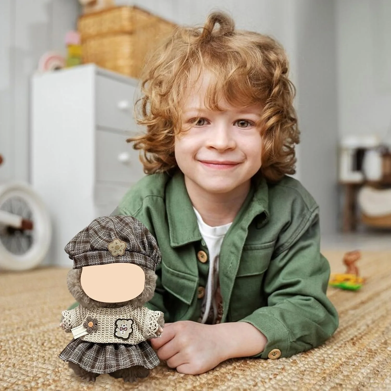 ست لباس بافتنی دست ساز KASTWAVE برای عروسک های لابوبو 15-17 سانتی متری، ژاکت، دامن و کلاه ناز، لوازم جانبی لباس پوشیدن شایان ستایش (عروسک شامل نمی شود) ست لباس بافتنی دست ساز KASTWAVE برای عروسک های لابوبو 15-17 سانتی متری، ژاکت، دامن و کلاه ناز، لوازم جانبی لباس پوشیدن شایان ستایش (عروسک شامل نمی شود)