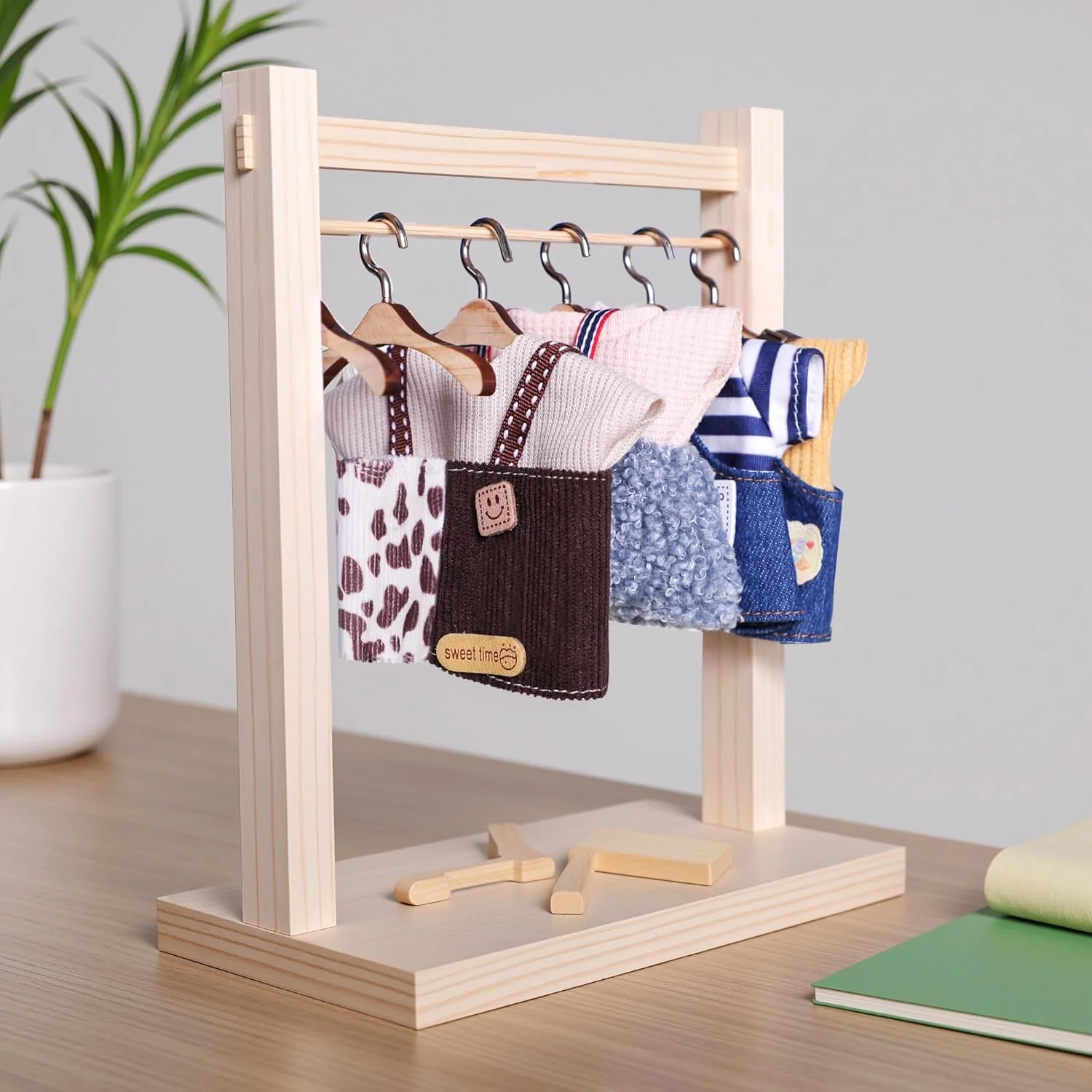 ست لباس 4 تکه KASTWAVE برای عروسک لابوبو، شامل کلاه، تی شرت، شلوار پیش بندی و کفش، لباس مد روز ممتاز برای عروسک های 17 سانتی متری، هدیه ای منحصر به فرد برای کلکسیونرها ست لباس 4 تکه KASTWAVE برای عروسک لابوبو، شامل کلاه، تی شرت، شلوار پیش بندی و کفش، لباس مد روز ممتاز برای عروسک های 17 سانتی متری، هدیه ای منحصر به فرد برای کلکسیونرها