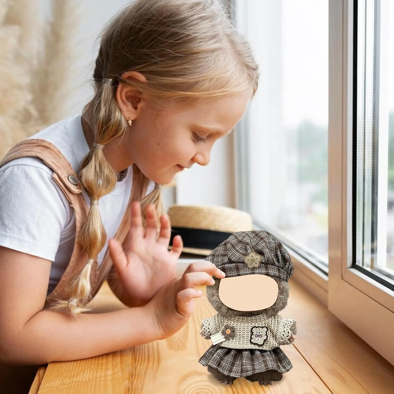 ست لباس بافتنی دست ساز KASTWAVE برای عروسک های لابوبو 15-17 سانتی متری، ژاکت، دامن و کلاه ناز، لوازم جانبی لباس پوشیدن شایان ستایش (عروسک شامل نمی شود) ست لباس بافتنی دست ساز KASTWAVE برای عروسک های لابوبو 15-17 سانتی متری، ژاکت، دامن و کلاه ناز، لوازم جانبی لباس پوشیدن شایان ستایش (عروسک شامل نمی شود)