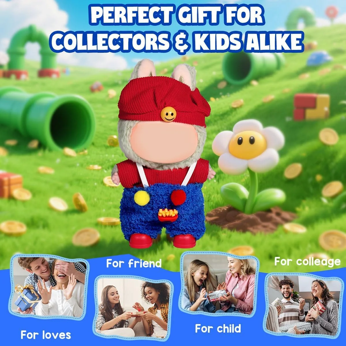 ست لباس بافتنی دستساز KASTWAVE برای عروسکهای لابوبو 17 سانتیمتری، شامل 3 تکه تاپ، دامن سرهمی و کلاه، لباس شیک و غیررسمی برای کلکسیونرها و کودکان ست لباس بافتنی دستساز KASTWAVE برای عروسکهای لابوبو 17 سانتیمتری، شامل 3 تکه تاپ، دامن سرهمی و کلاه، لباس شیک و غیررسمی برای کلکسیونرها و کودکان