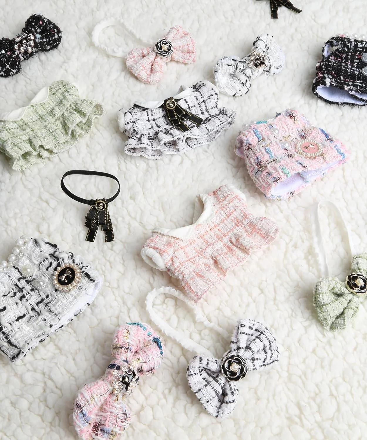 لباس های شیک برای لابوبو، ست لباس عروسک 17 سانتی متری، پیراهن توئید چهارخانه صورتی + پاپیون صورتی، طراحی شده برای لباس های لابوبو، لباس برای عروسک های 17 سانتی متری شما (بدون عروسک) لباس های شیک برای لابوبو، ست لباس عروسک 17 سانتی متری، پیراهن توئید چهارخانه صورتی + پاپیون صورتی، طراحی شده برای لباس های لابوبو، لباس برای عروسک های 17 سانتی متری شما (بدون عروسک)