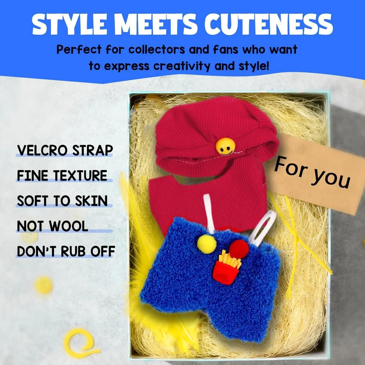 ست لباس بافتنی دستساز KASTWAVE برای عروسکهای لابوبو 17 سانتیمتری، شامل 3 تکه تاپ، دامن سرهمی و کلاه، لباس شیک و غیررسمی برای کلکسیونرها و کودکان ست لباس بافتنی دستساز KASTWAVE برای عروسکهای لابوبو 17 سانتیمتری، شامل 3 تکه تاپ، دامن سرهمی و کلاه، لباس شیک و غیررسمی برای کلکسیونرها و کودکان