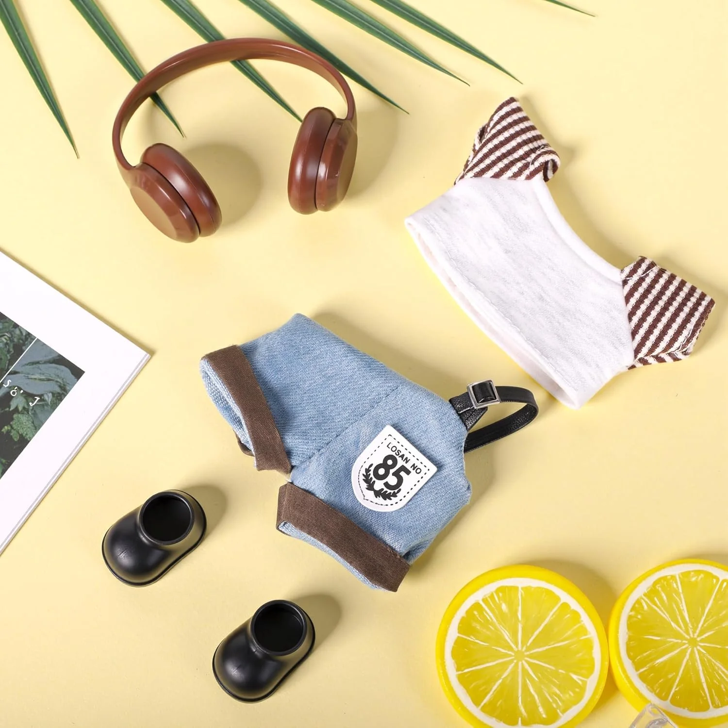 ست لباس 4 تکه KASTWAVE برای عروسک لابوبو، شامل کلاه، تی شرت، پیشبند و کفش، لباس مد روز ممتاز برای عروسک های 17 سانتی متری، هدیه ای منحصر به فرد برای کلکسیونرها ست لباس 4 تکه KASTWAVE برای عروسک لابوبو، شامل کلاه، تی شرت، پیشبند و کفش، لباس مد روز ممتاز برای عروسک های 17 سانتی متری، هدیه ای منحصر به فرد برای کلکسیونرها