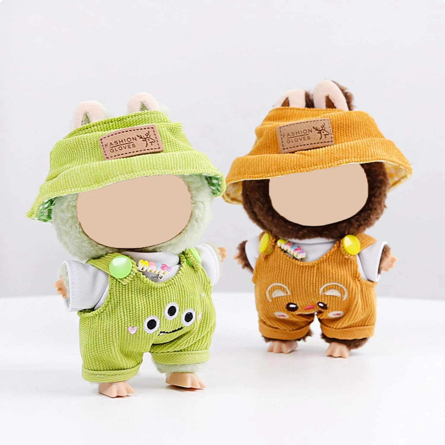 لباس عروسک برای لابوبو، ست لباس زرد 3 تکه برای عروسک های 17 سانتی متری - شامل کلاه سطلی، سرهمی مخملی کبریتی - لباس برای کلکسیون های پولیشی (بدون عروسک) لباس عروسک برای لابوبو، ست لباس زرد 3 تکه برای عروسک های 17 سانتی متری - شامل کلاه سطلی، سرهمی مخملی کبریتی - لباس برای کلکسیون های پولیشی (بدون عروسک)