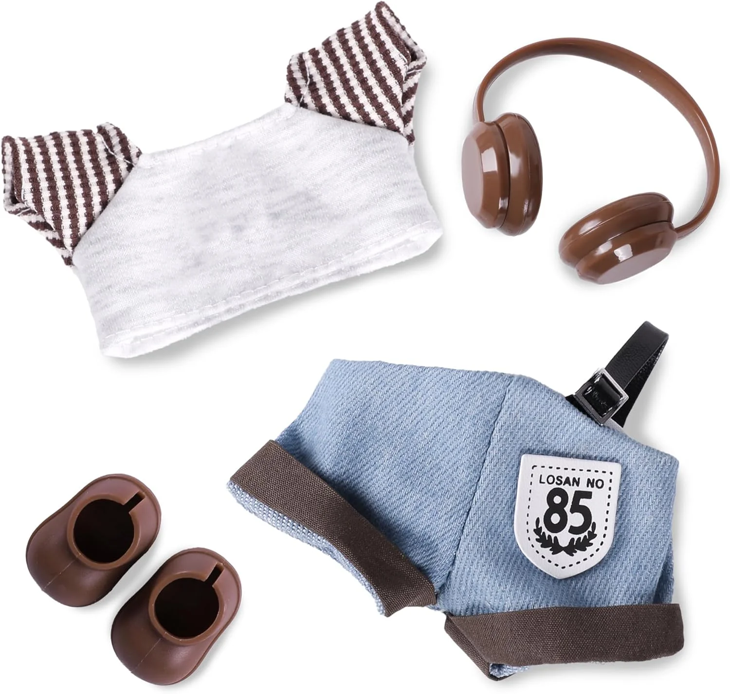 ست لباس 4 تکه KASTWAVE برای عروسک لابوبو، شامل کلاه، تی شرت، پیشبند و کفش، لباس مد روز ممتاز برای عروسک های 17 سانتی متری، هدیه ای منحصر به فرد برای کلکسیونرها ست لباس 4 تکه KASTWAVE برای عروسک لابوبو، شامل کلاه، تی شرت، پیشبند و کفش، لباس مد روز ممتاز برای عروسک های 17 سانتی متری، هدیه ای منحصر به فرد برای کلکسیونرها