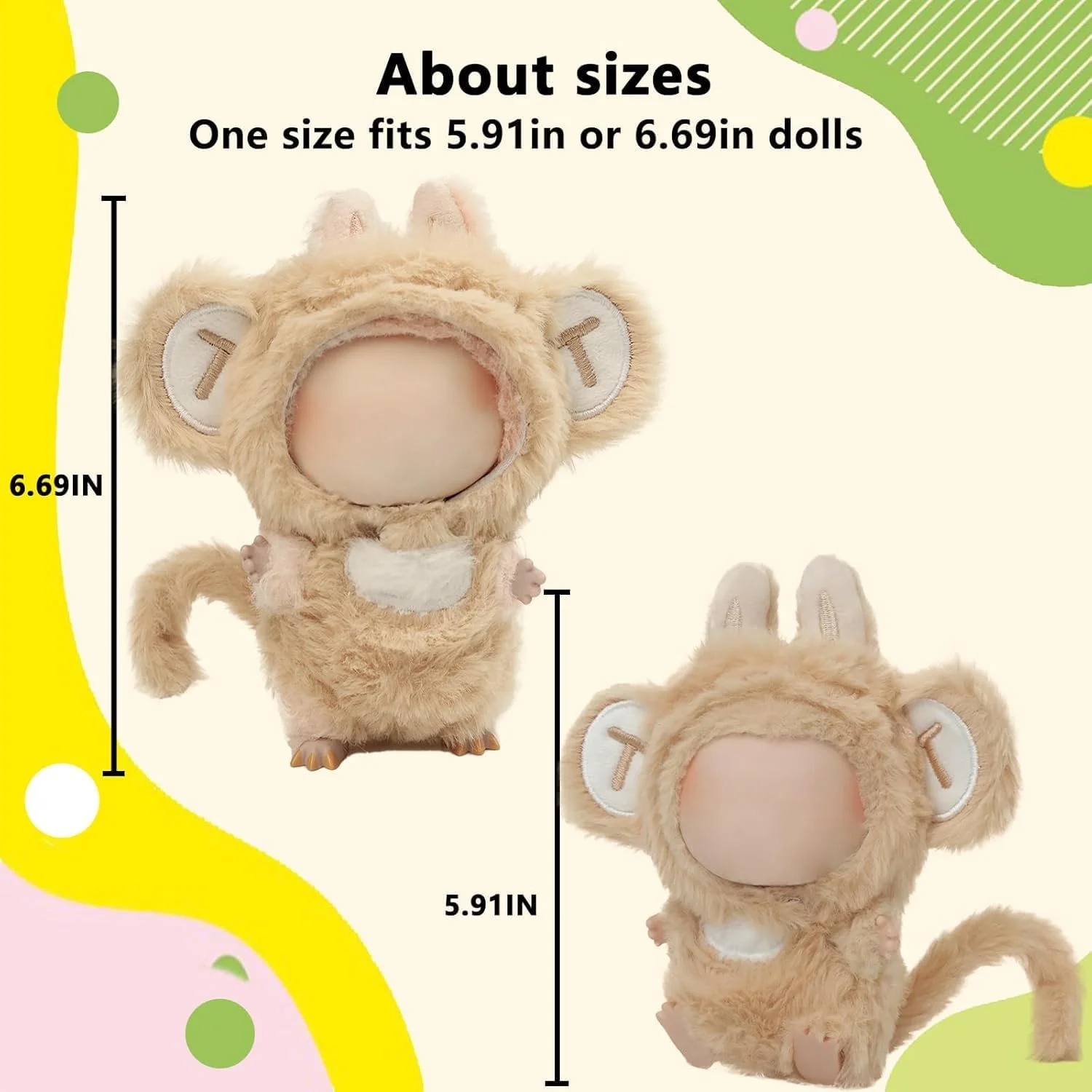 لباس میمون بامزه برای عروسک لابوبو نسل 1/2/3، مناسب کلکسیونرها یا طرفداران ست لباس فانتزی حیوانات لابوبو، پارچه پولیشی نرم، پوشیدن آسان، ایده آل برای نمایش و هدیه (عروسک شامل نمی شود) لباس میمون بامزه برای عروسک لابوبو نسل 1/2/3، مناسب کلکسیونرها یا طرفداران ست لباس فانتزی حیوانات لابوبو، پارچه پولیشی نرم، پوشیدن آسان، ایده آل برای نمایش و هدیه (عروسک شامل نمی شود)