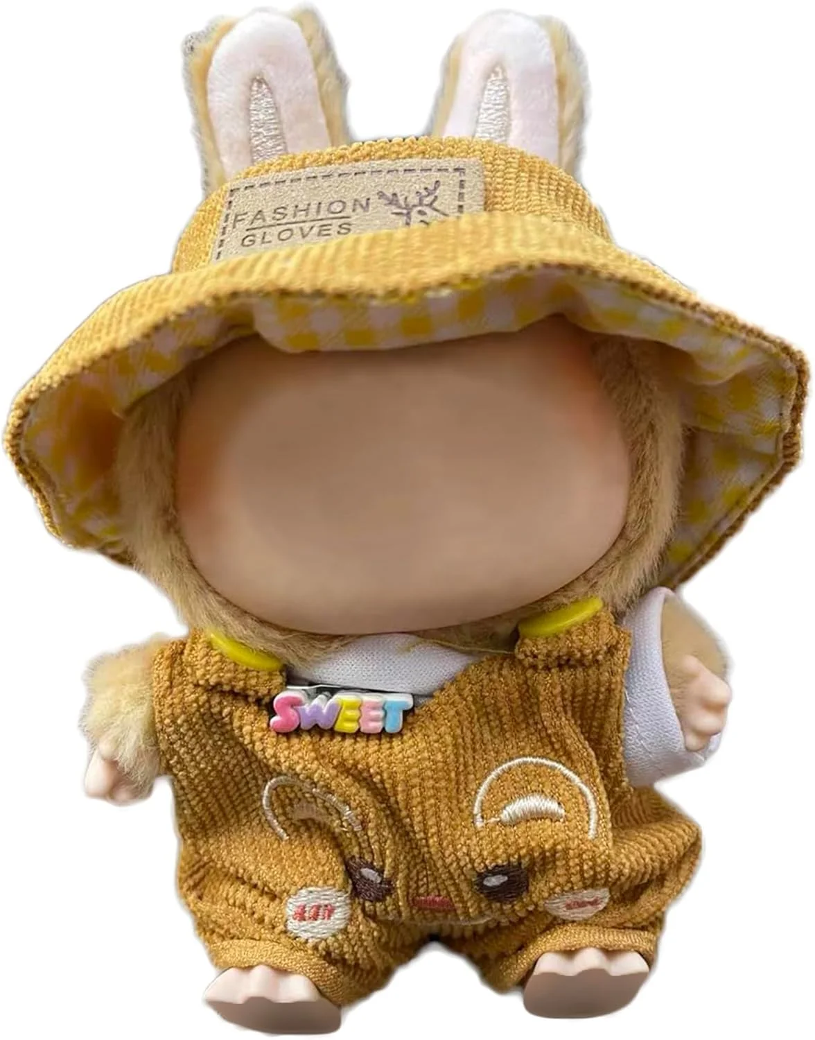 لباس عروسک برای لابوبو، ست لباس زرد 3 تکه برای عروسک های 17 سانتی متری - شامل کلاه سطلی، سرهمی مخملی کبریتی - لباس برای کلکسیون های پولیشی (بدون عروسک) لباس عروسک برای لابوبو، ست لباس زرد 3 تکه برای عروسک های 17 سانتی متری - شامل کلاه سطلی، سرهمی مخملی کبریتی - لباس برای کلکسیون های پولیشی (بدون عروسک)