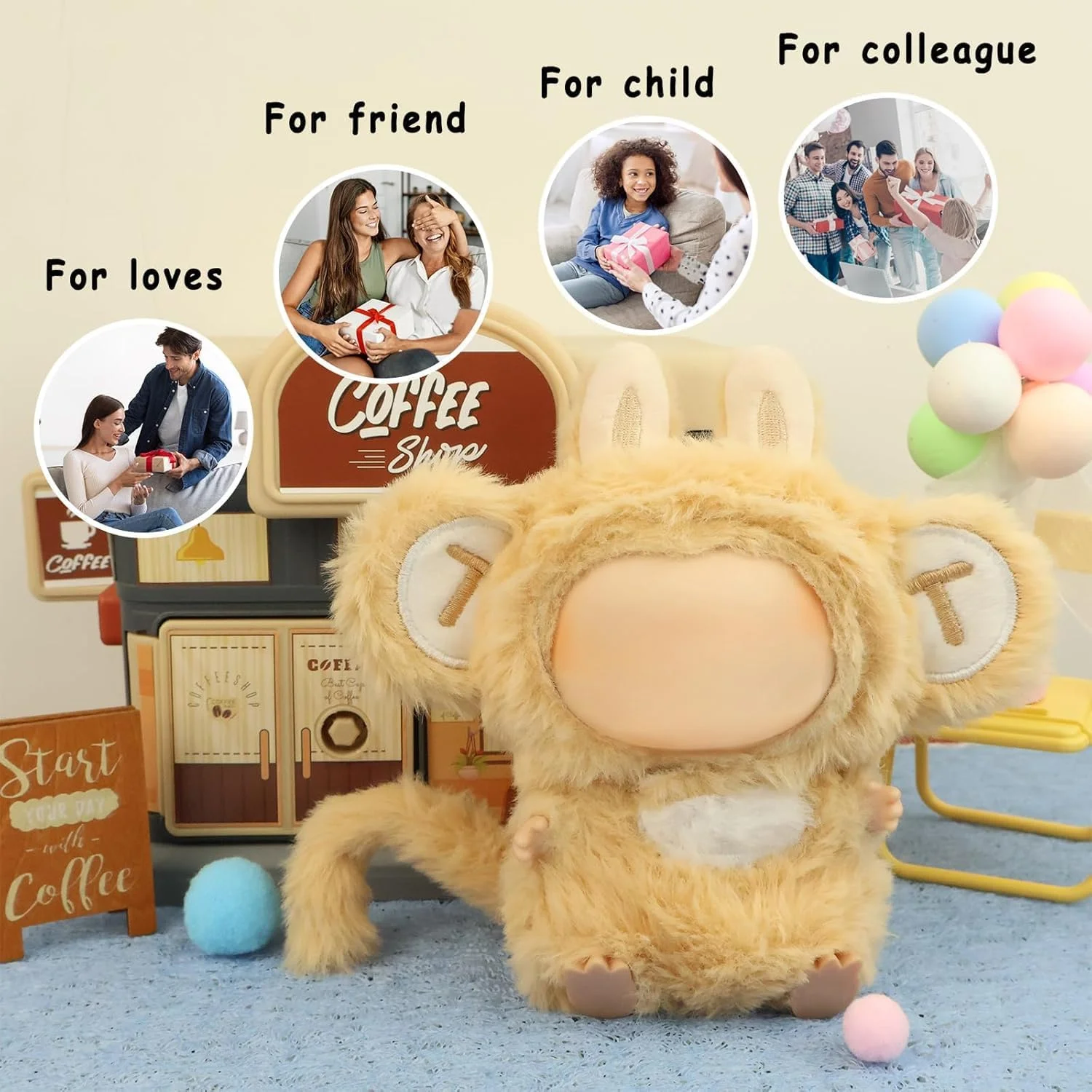 لباس میمون بامزه برای عروسک لابوبو نسل 1/2/3، مناسب کلکسیونرها یا طرفداران ست لباس فانتزی حیوانات لابوبو، پارچه پولیشی نرم، پوشیدن آسان، ایده آل برای نمایش و هدیه (عروسک شامل نمی شود) لباس میمون بامزه برای عروسک لابوبو نسل 1/2/3، مناسب کلکسیونرها یا طرفداران ست لباس فانتزی حیوانات لابوبو، پارچه پولیشی نرم، پوشیدن آسان، ایده آل برای نمایش و هدیه (عروسک شامل نمی شود)