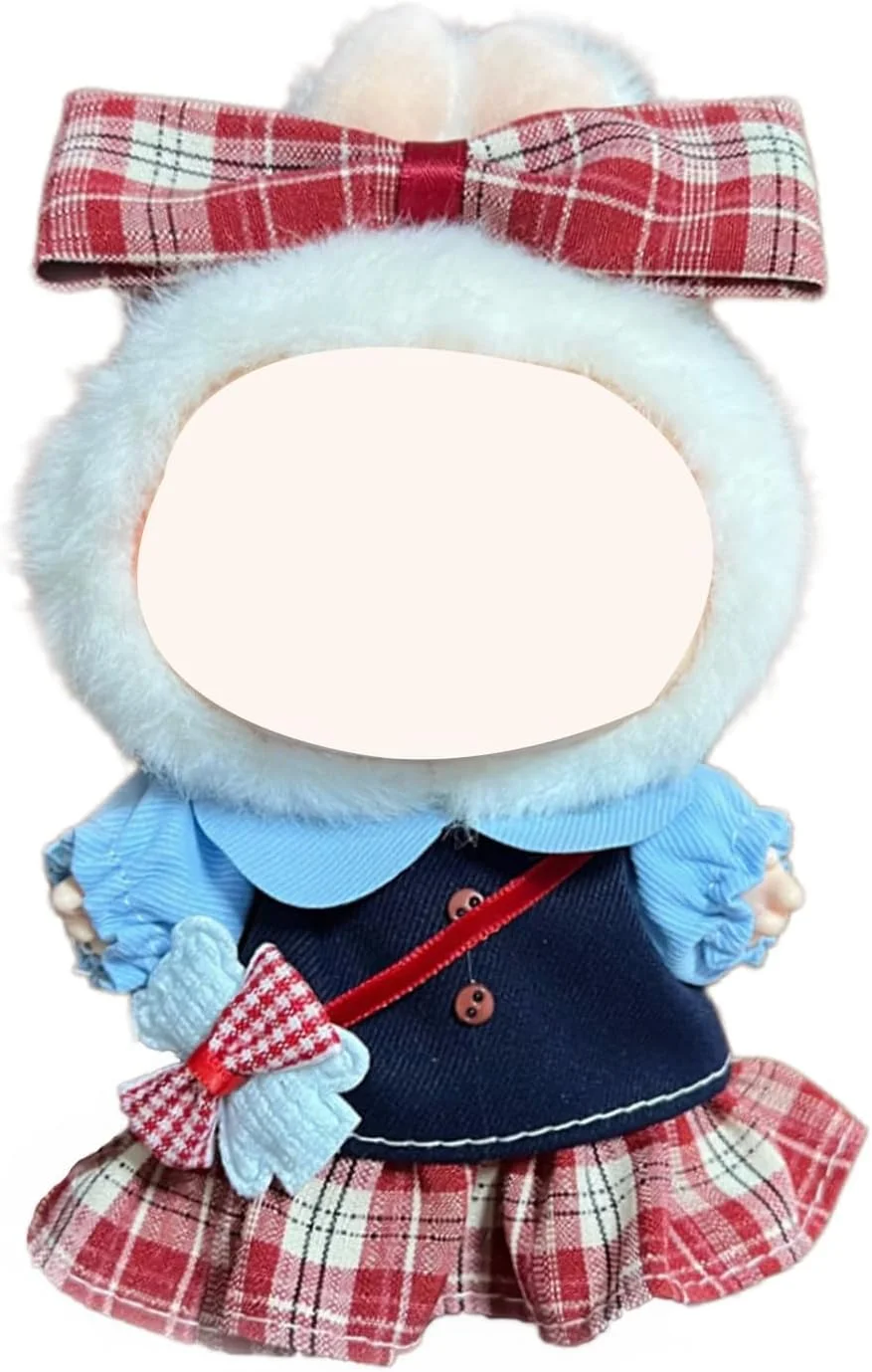 ست لباس 17 سانتی‌متری (بدون عروسک)، لباس‌های عروسکی ناز 6.7 اینچی مناسب برای لوازم جانبی عروسک‌ها، لباس‌های ناز برای لباس پوشیدن با سبک منحصر به فرد، طراحی شده برای لباس‌های لابوبو