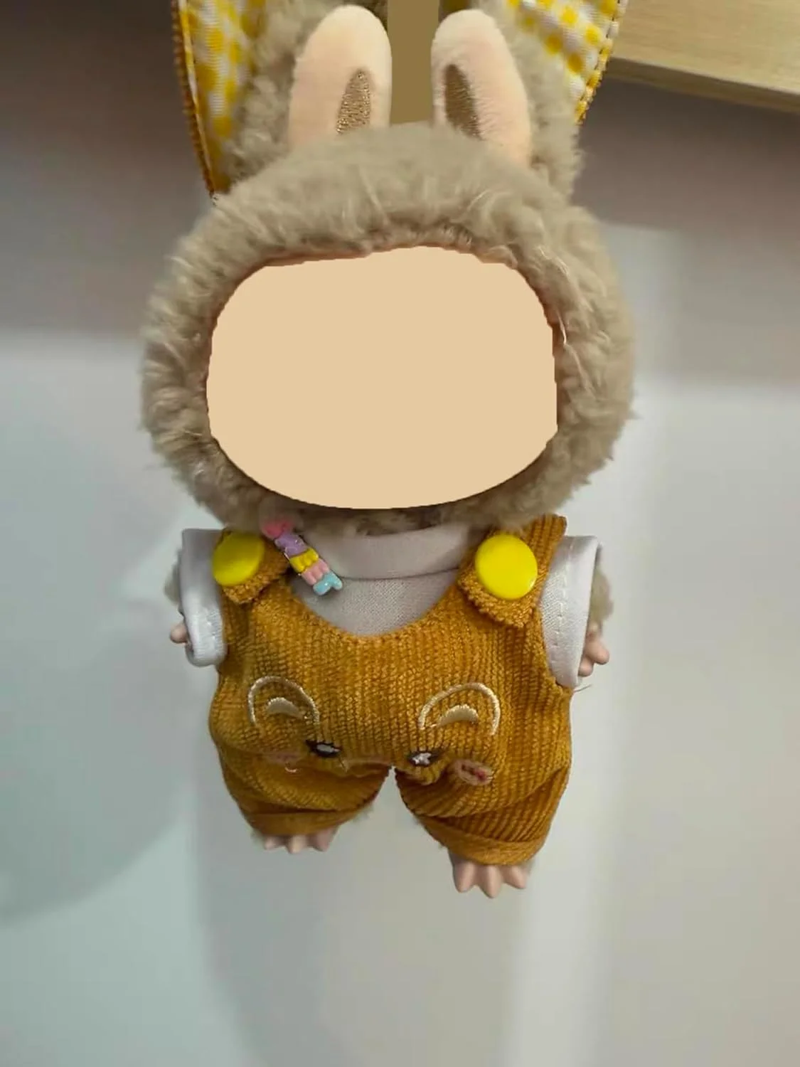 لباس عروسک برای لابوبو، ست لباس زرد 3 تکه برای عروسک های 17 سانتی متری - شامل کلاه سطلی، سرهمی مخملی کبریتی - لباس برای کلکسیون های پولیشی (بدون عروسک) لباس عروسک برای لابوبو، ست لباس زرد 3 تکه برای عروسک های 17 سانتی متری - شامل کلاه سطلی، سرهمی مخملی کبریتی - لباس برای کلکسیون های پولیشی (بدون عروسک)